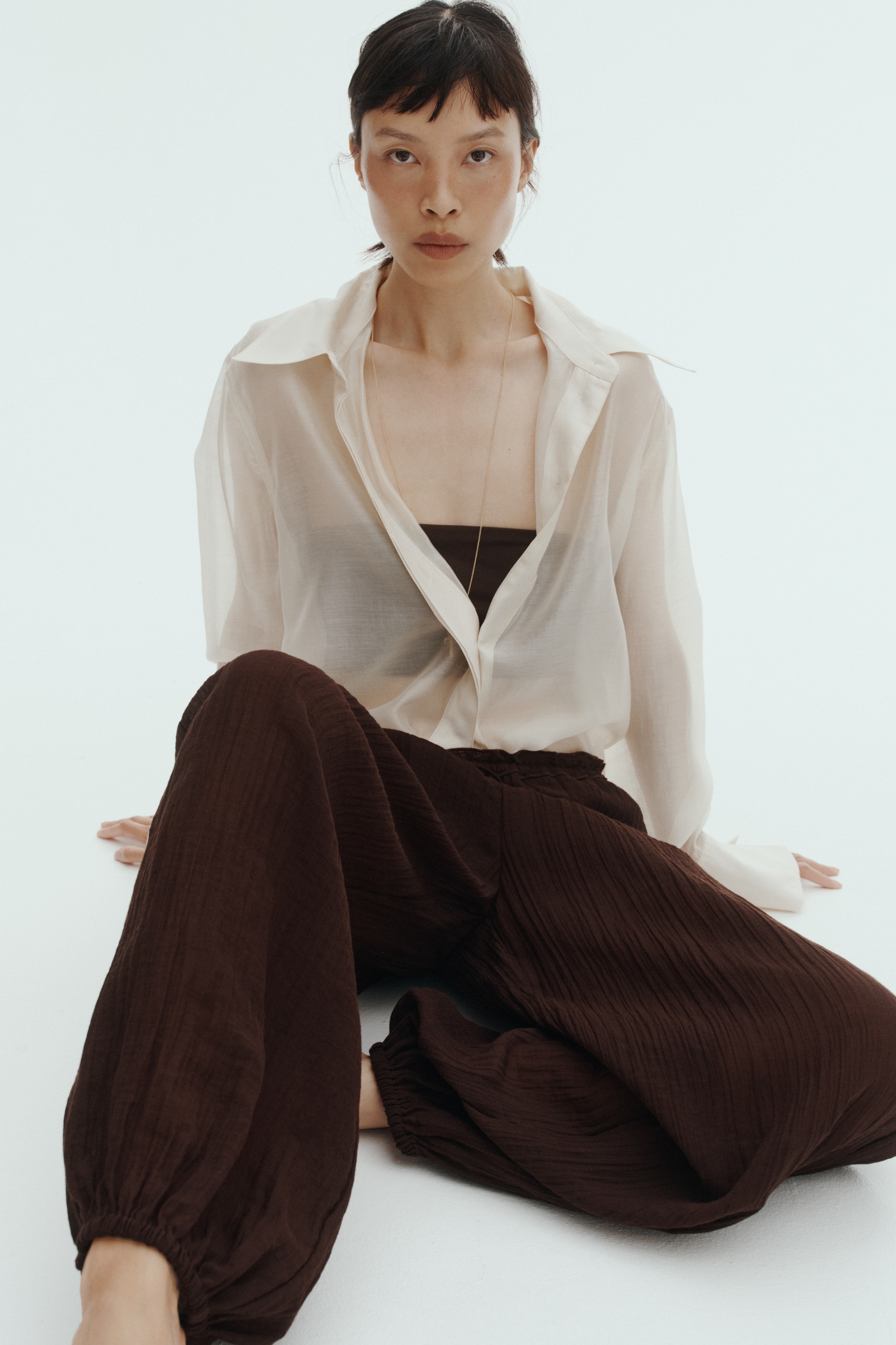 Balloon-Leg Pants with Drawstring by H&M