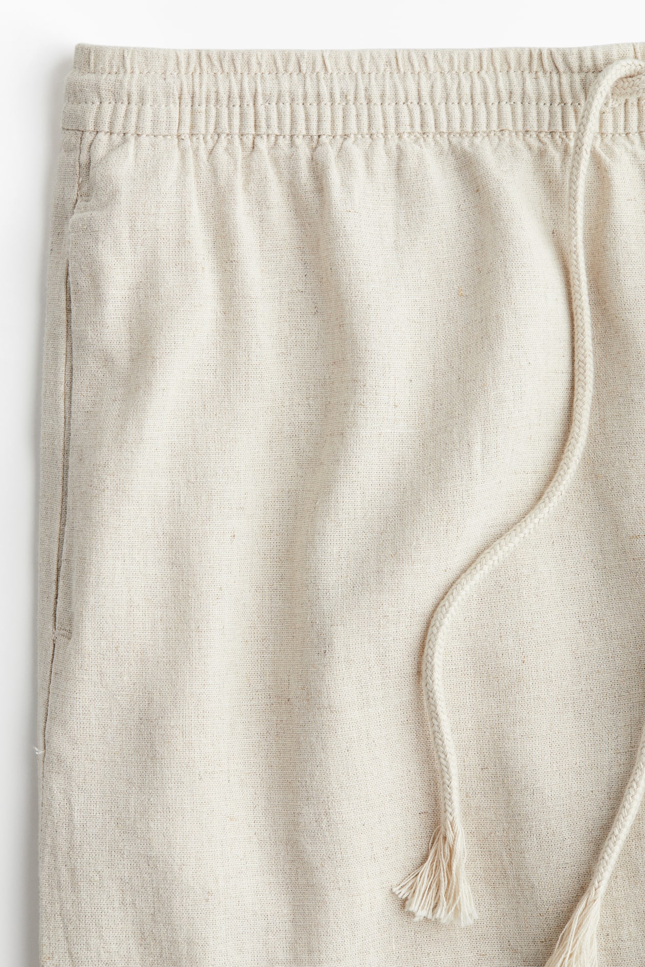 Linen-Blend Drawstring Pants - image 5