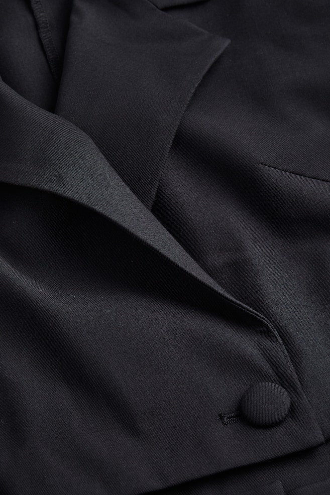 Cut-out blazer jumpsuit - Black - 4