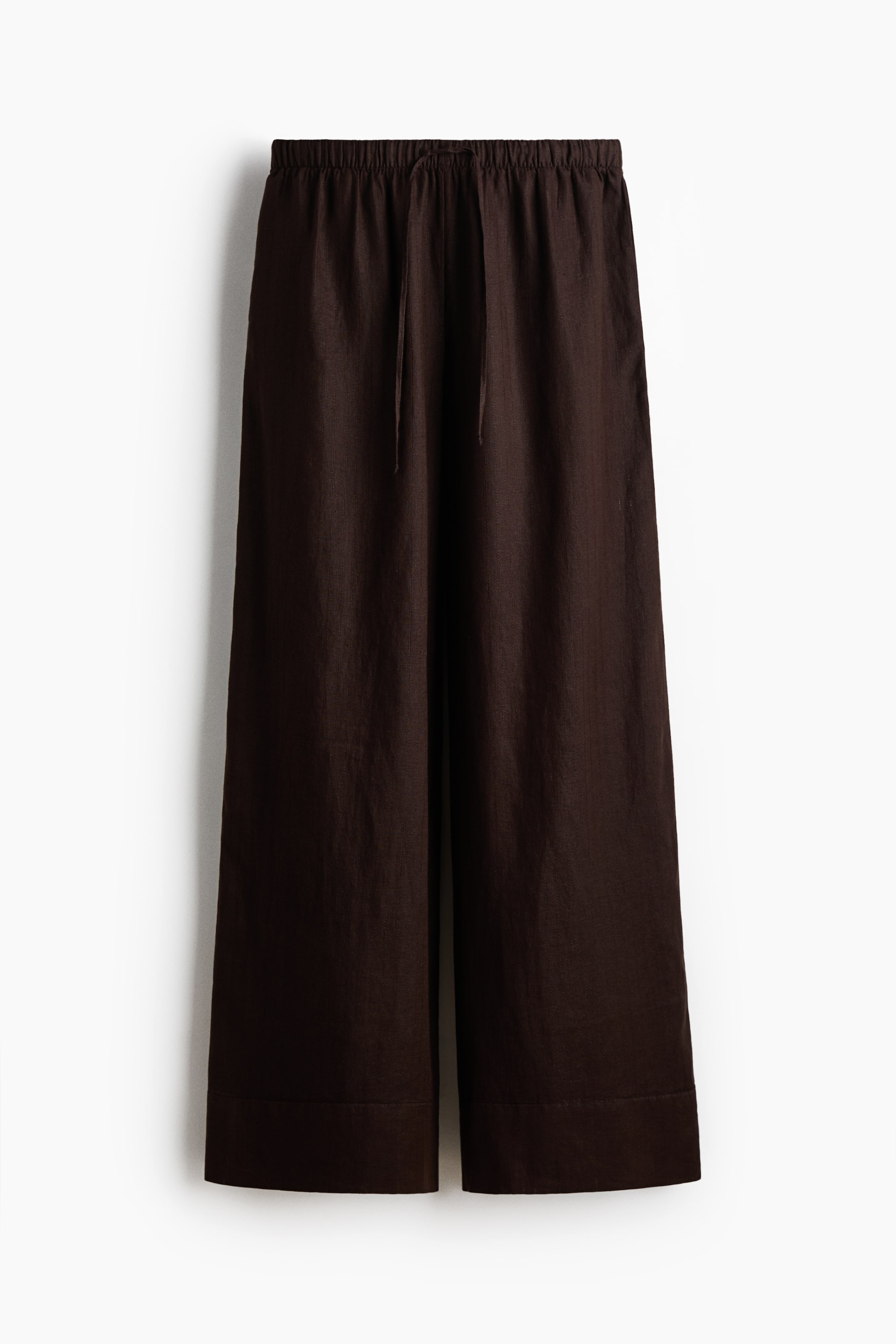Pantalon large en lin