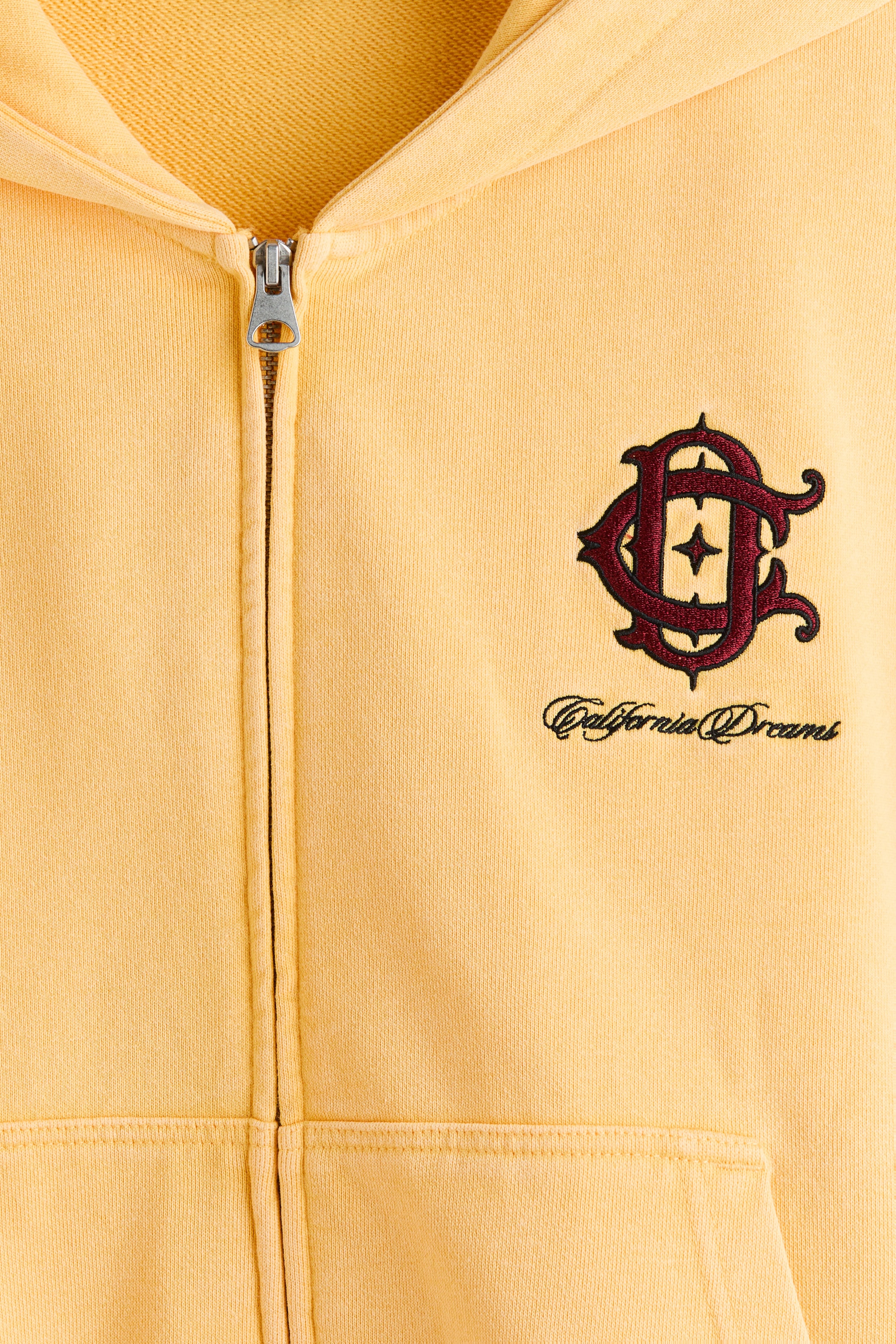 Ampliar la imagen: Sudadera cuadrada Oversized Fit con zíper - Yellow/California dreams - Men | H&M MX 2