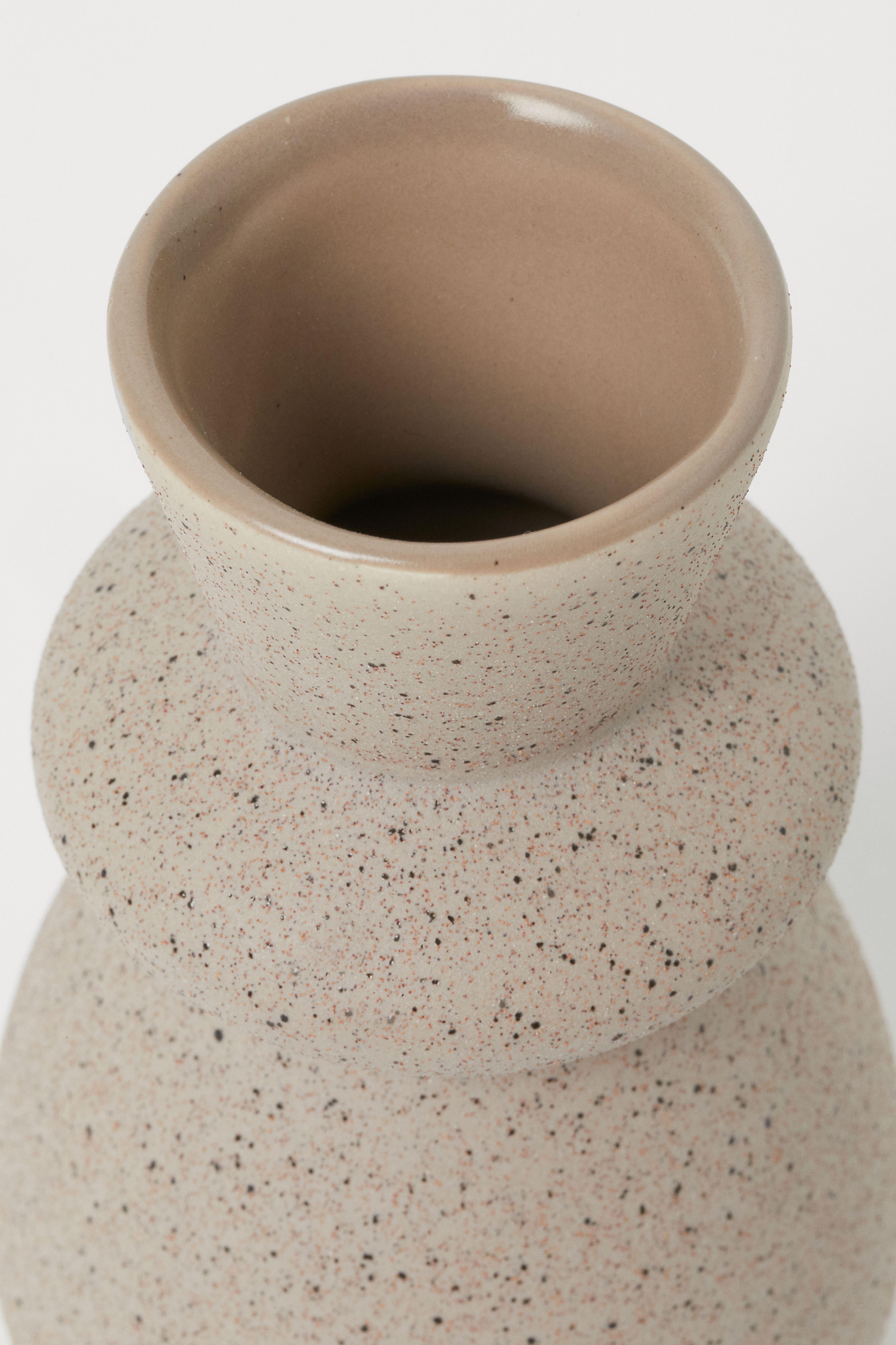 (PRICE FIRM) H&M Light Beige Ceramic Vase - Arch sale Vase - U Shape Vase - H&M Vase