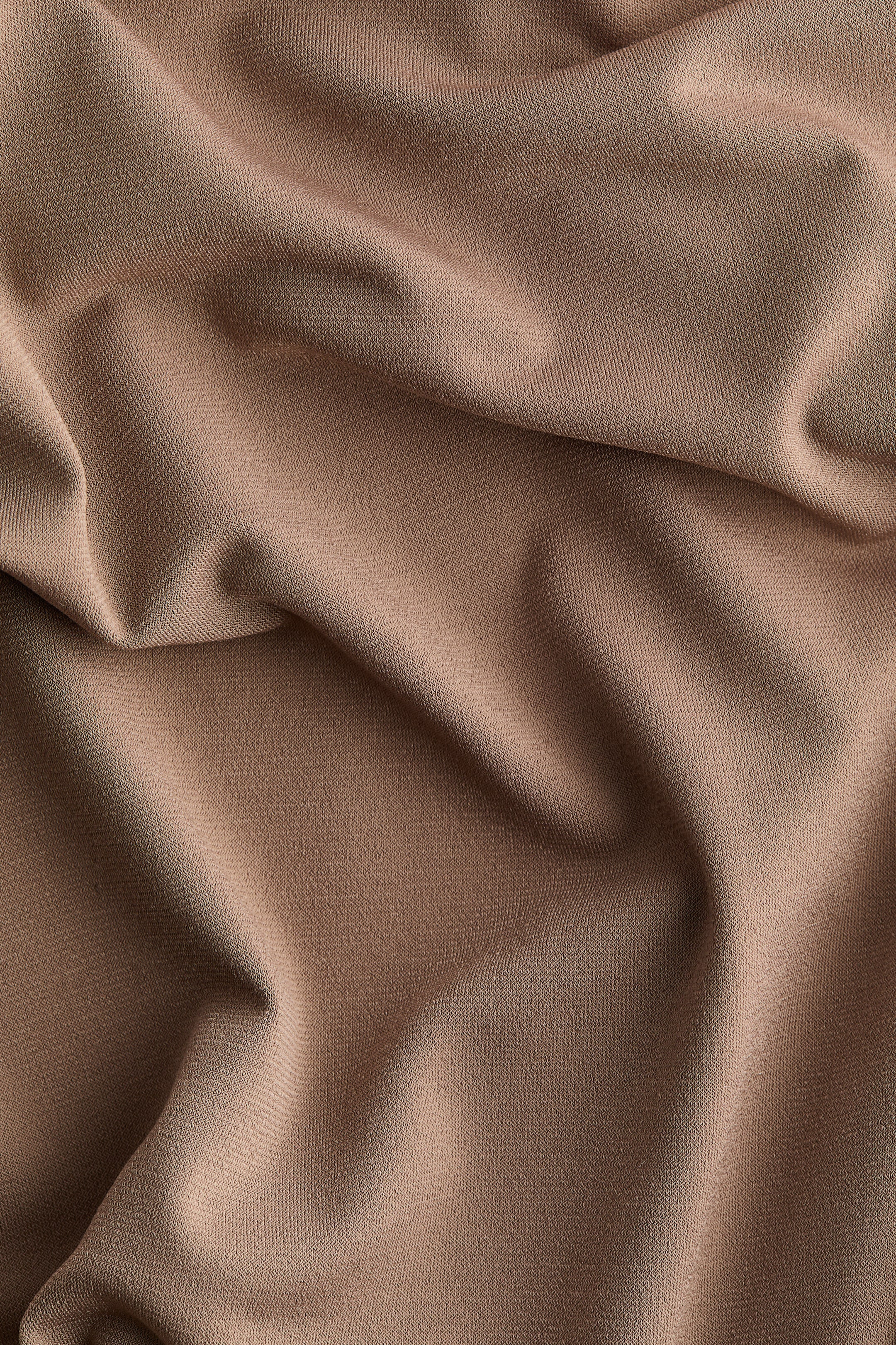 Se større billede: Top med turtleneck og et enkelt ærme - Beige - DAME | H&M DK 2