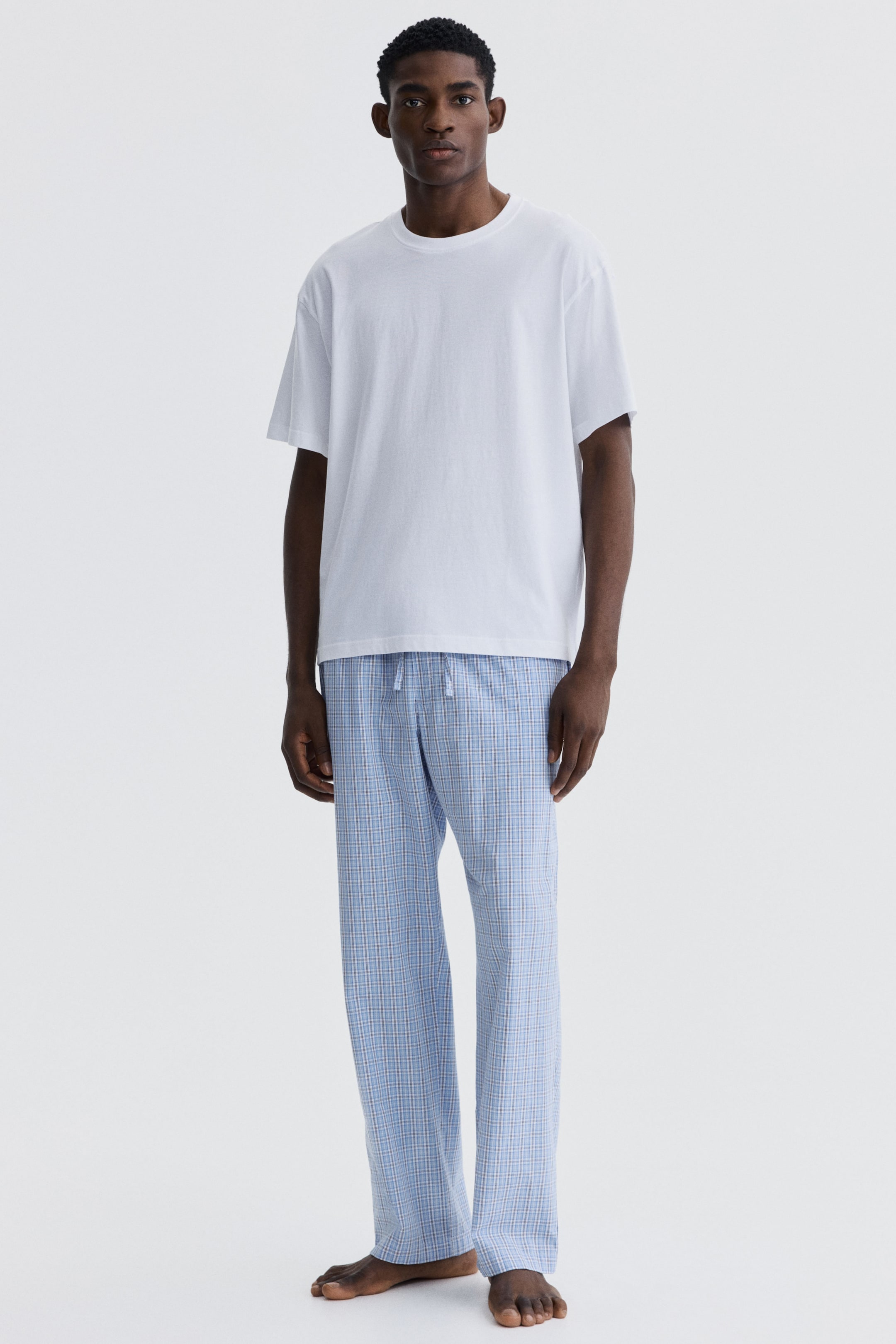View larger image: Pyjama T-shirt and bottoms set - White - Men | H&M 1
