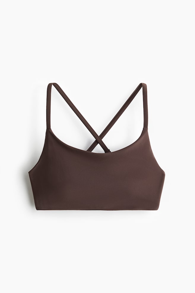 Sport-Bikinitop - Braun/Schwarz/Braun/Zebramuster - 1