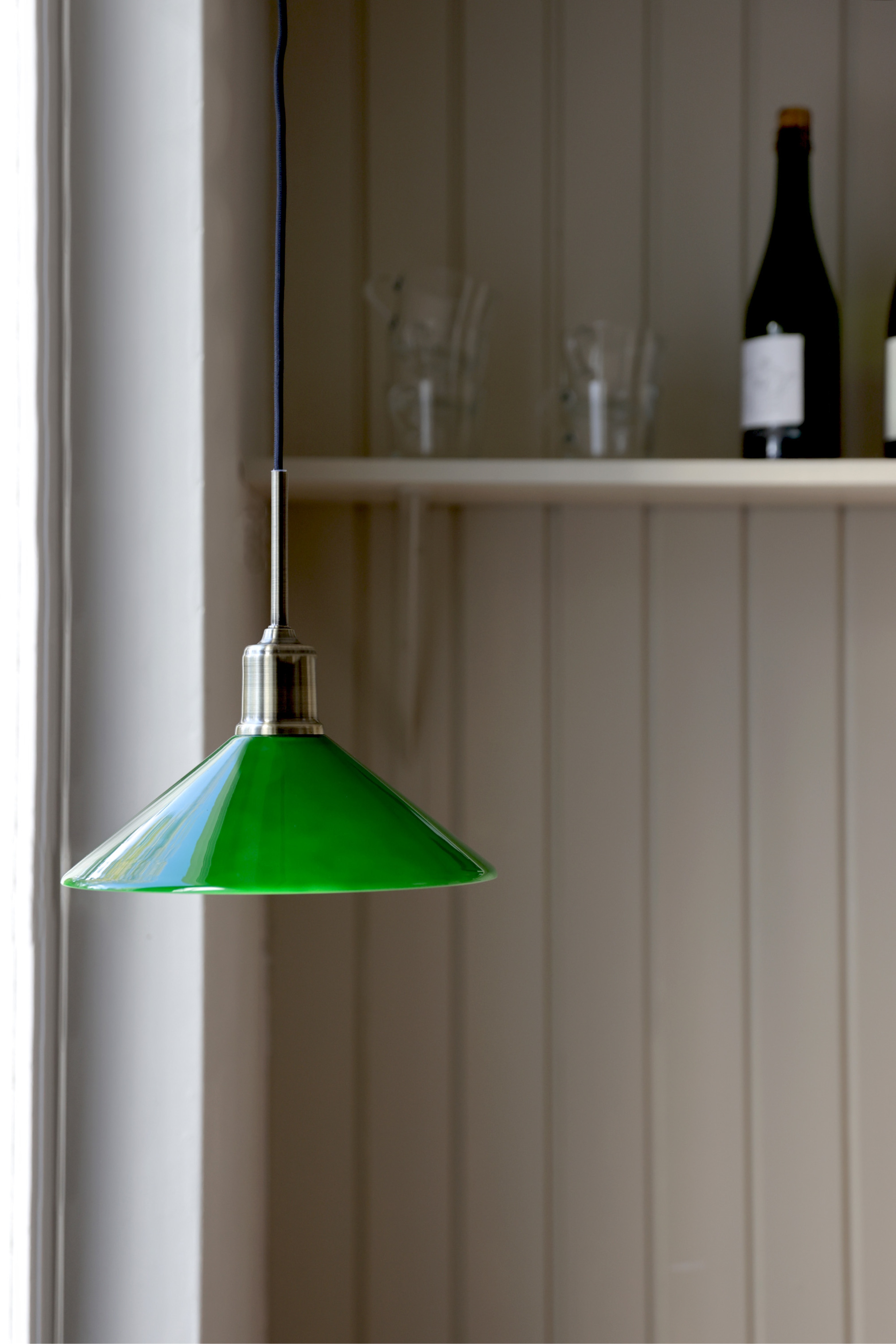 Vela Vindueslampe - Grøn/Hvid