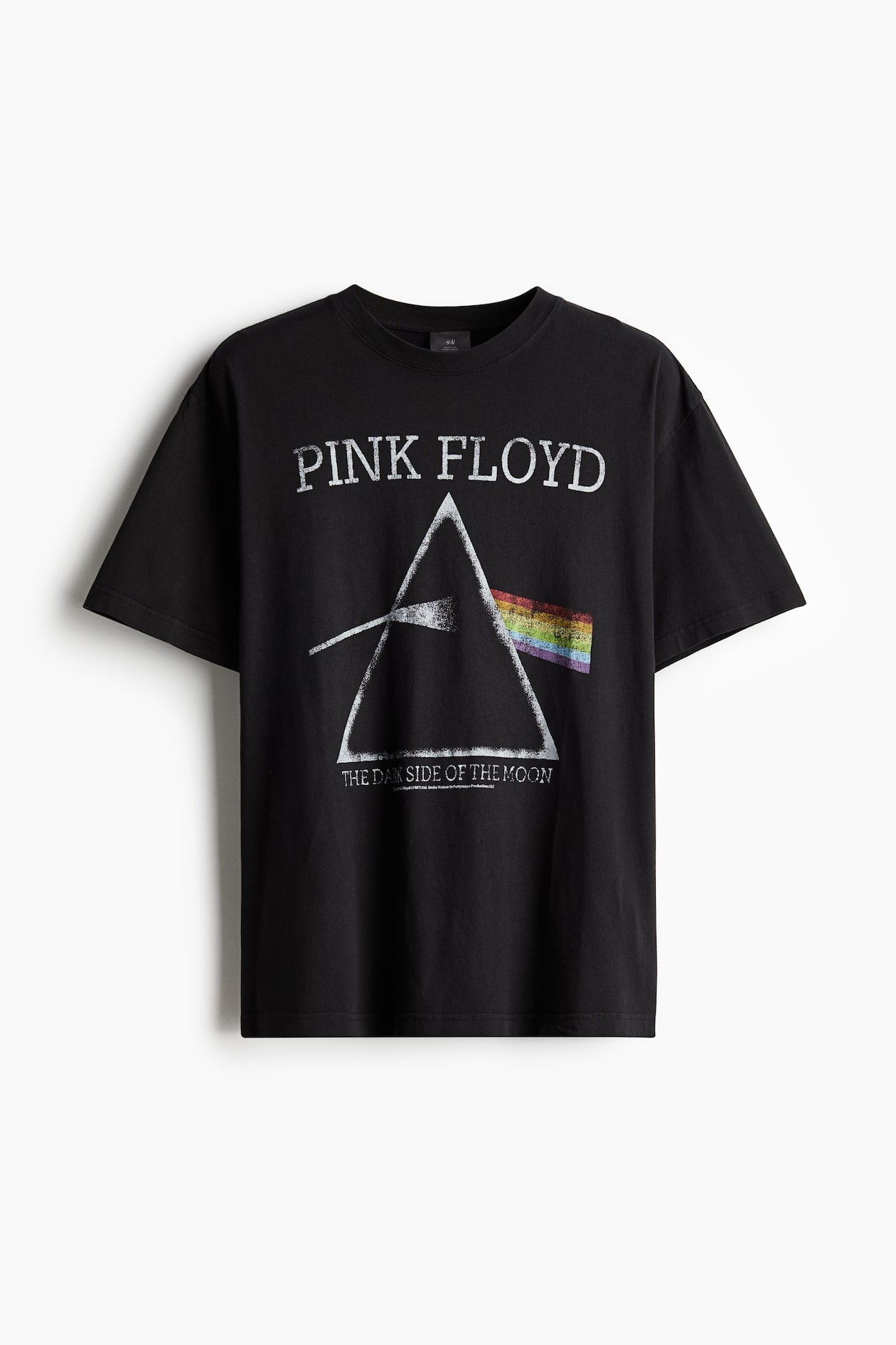 Loose Fit Vintage-look printed T-shirt Black/Pink Floyd Men