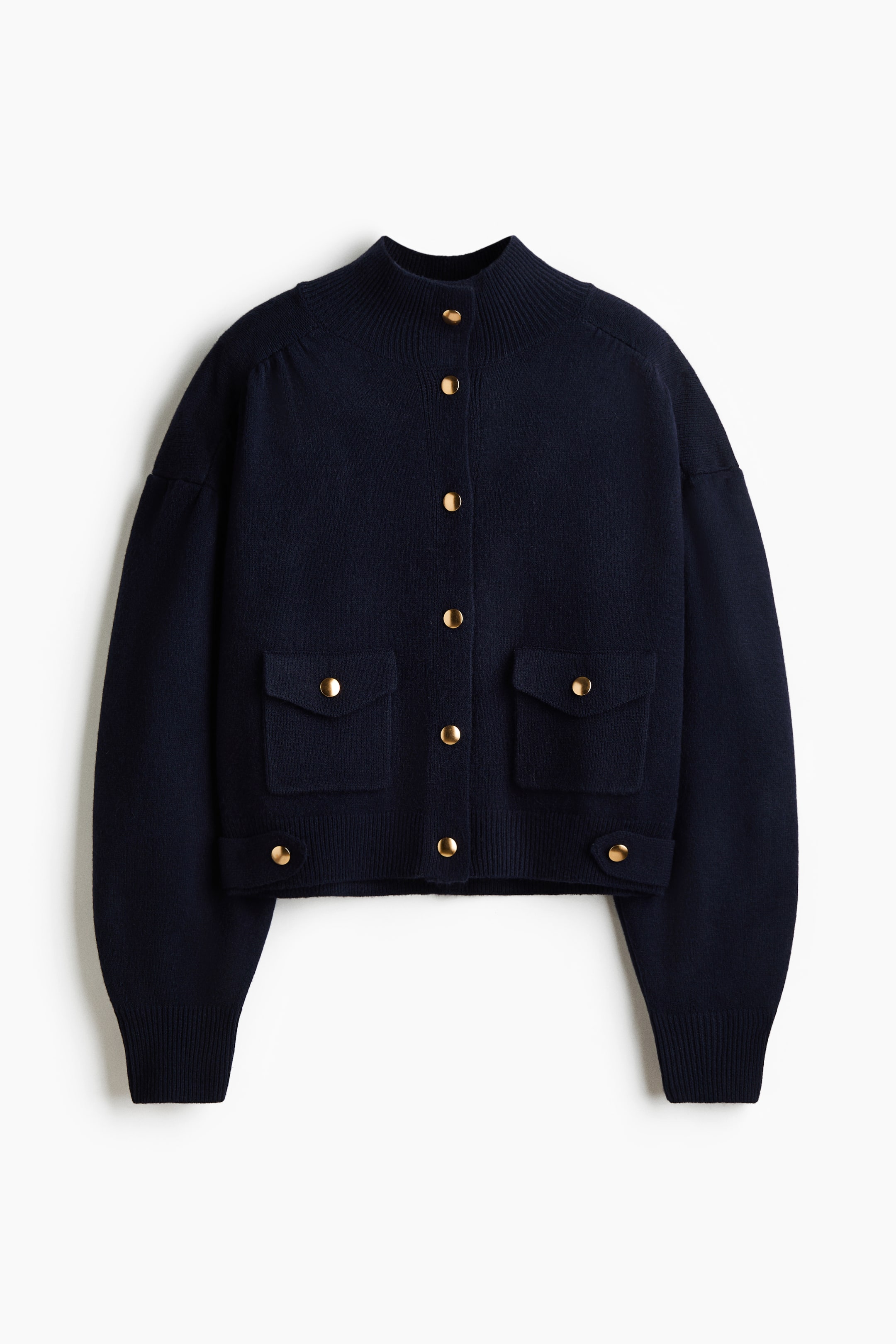 View larger image: Oversized cardigan - Navy blue - Ladies | H&M IN 4