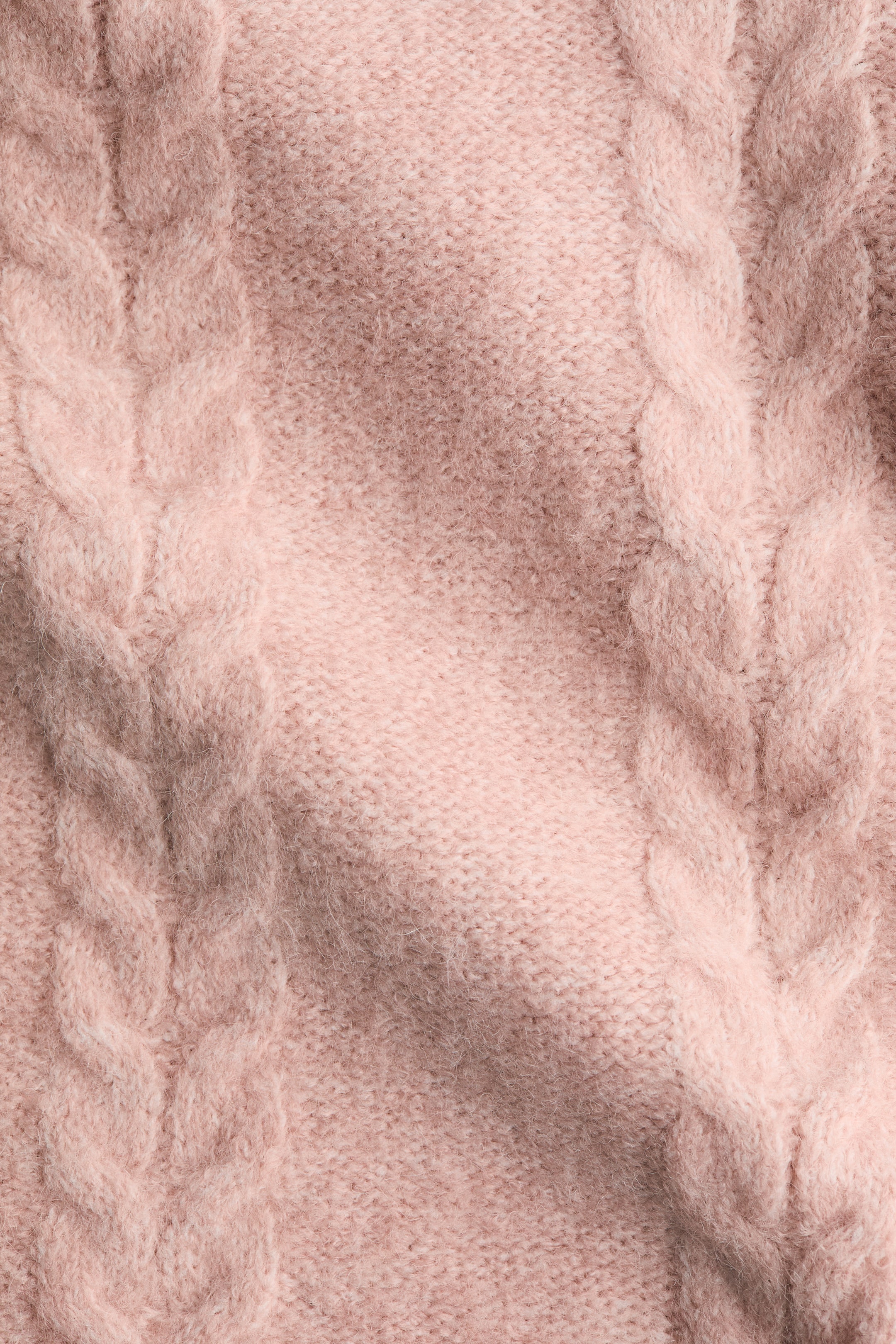 Преглед на по-голямо изображение: Жилетка с едра плетка - Светъл кораловорозов - ЖЕНИ | H&M BG 5