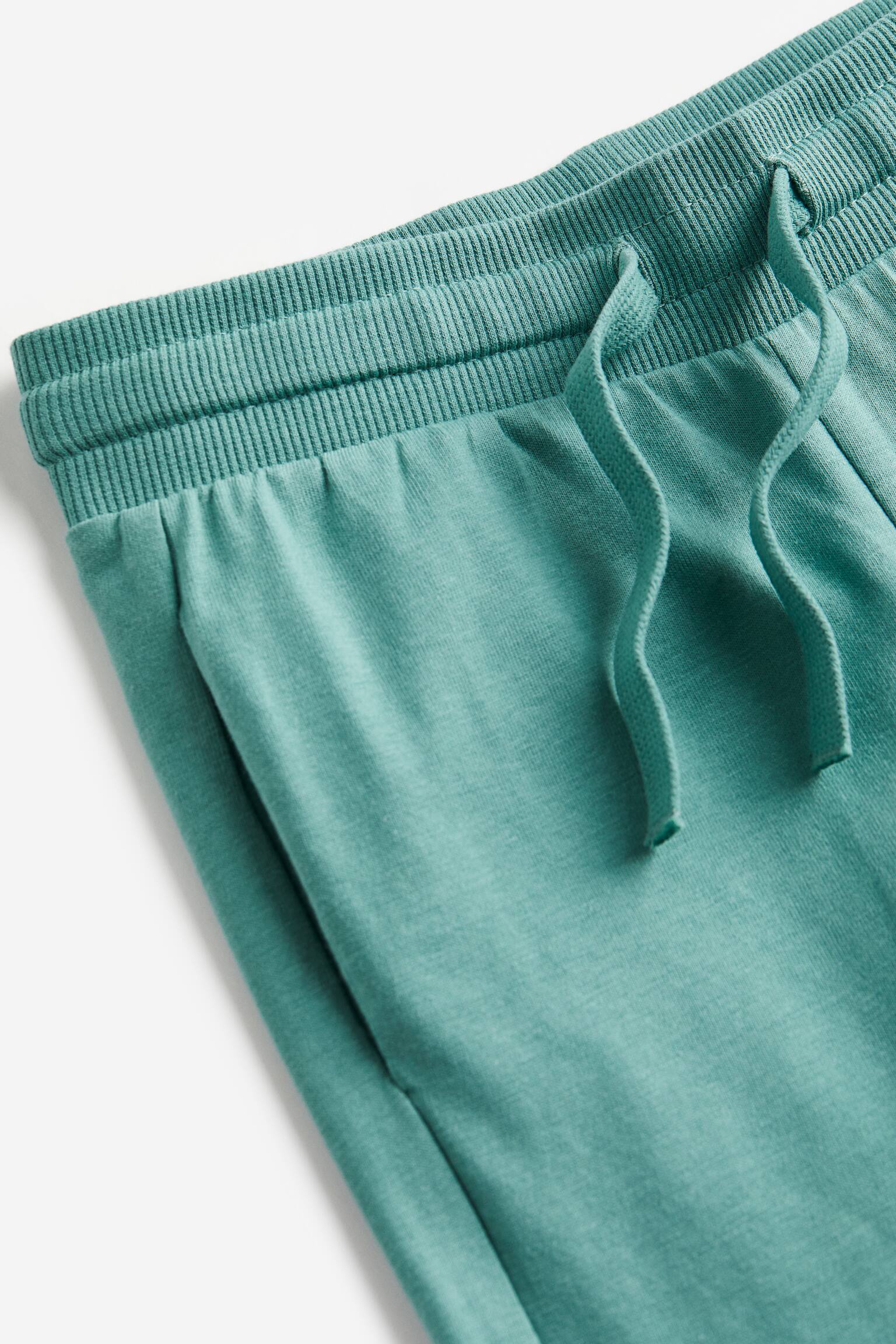 Quần jogger vải jersey - Màu ngọc lam/Màu xám nhạt đốm - 2