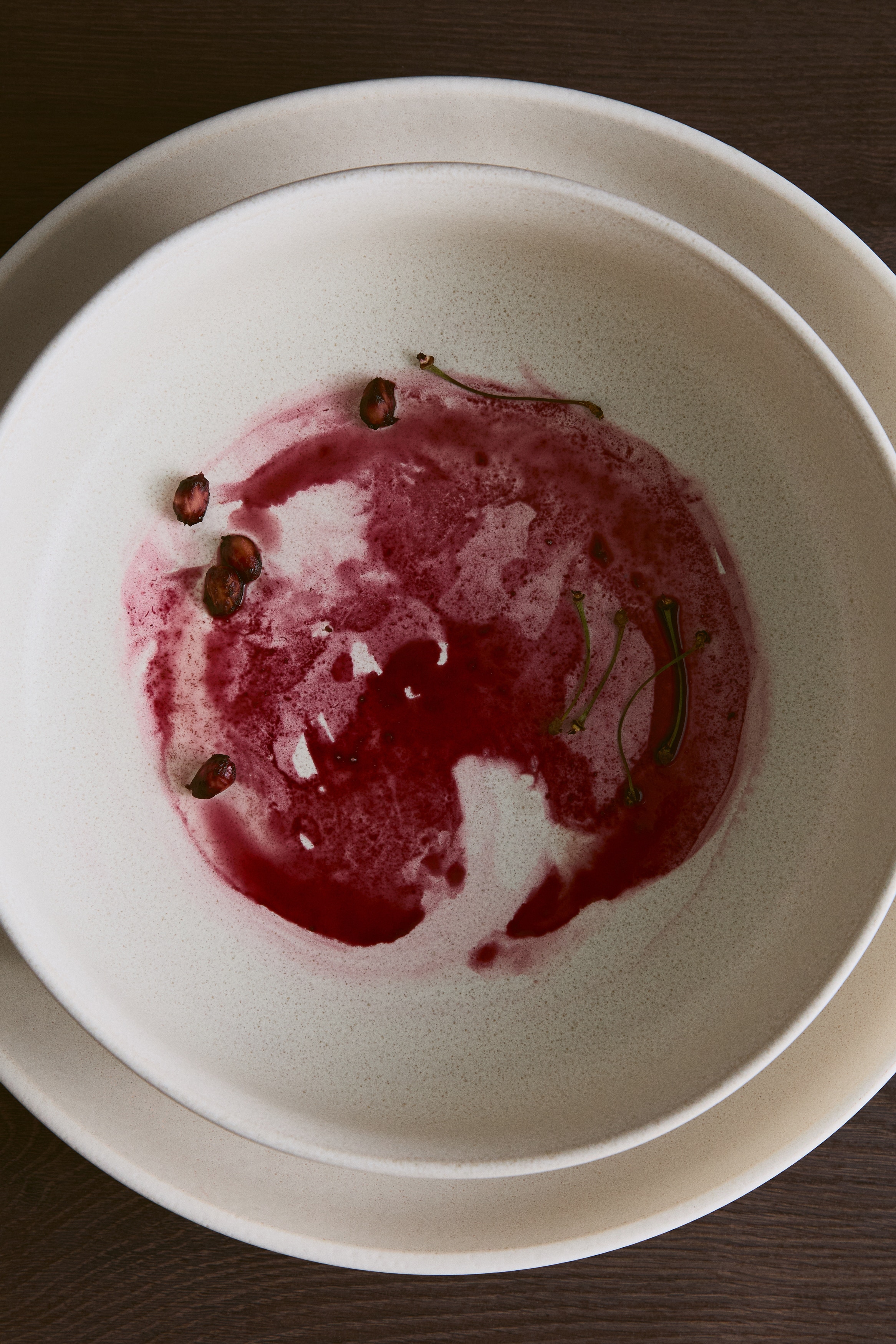 Serveringsskål i stentøj med reaktiv glasering - Lys beige/Beige/Sort