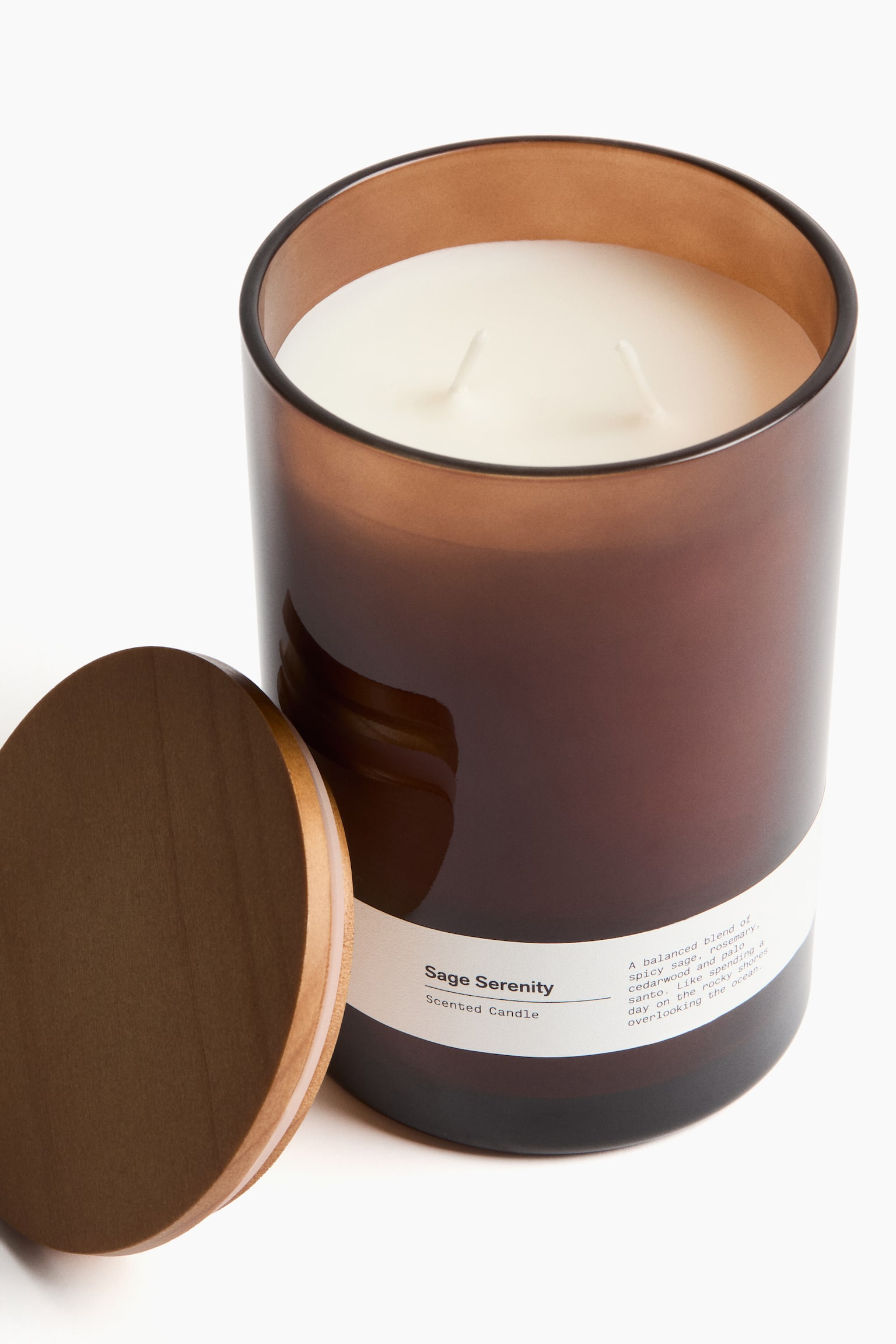 Geurkaars met twee lonten - Sage Serenity/Yuzu Blossom/Sublime Patchouli/Crisp Cotton/Grapefruit Nectar - 3