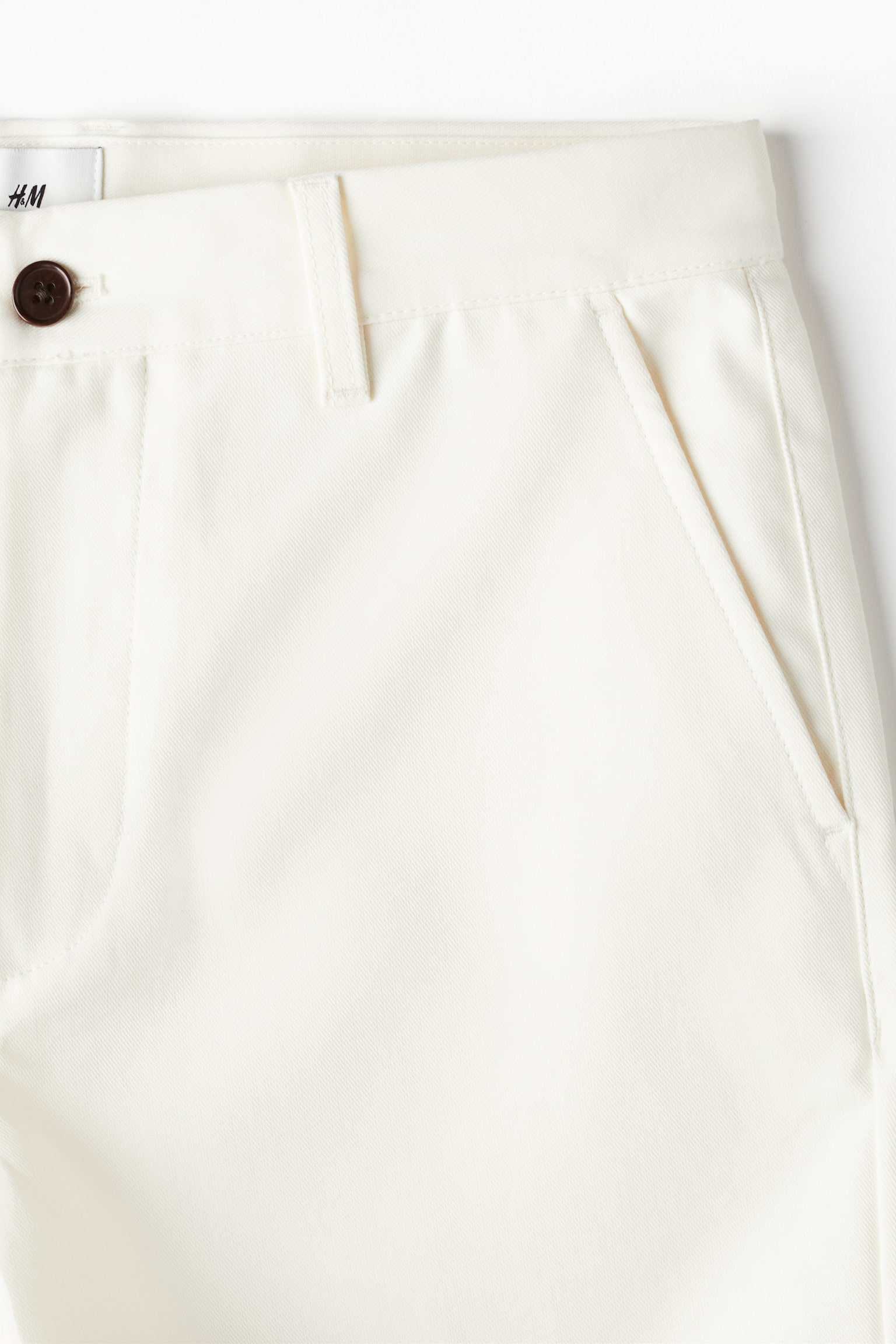 Regular Fit Chino shorts - White/Beige/Navy blue - 4