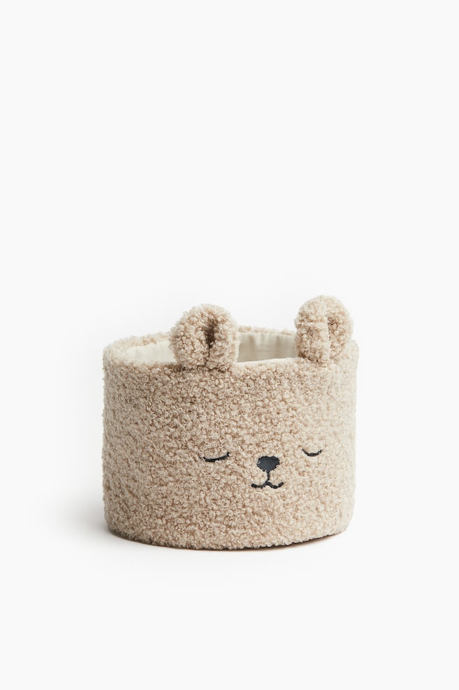 Teddy storage basket - Light beige/Bear/White/Rabbit - 1