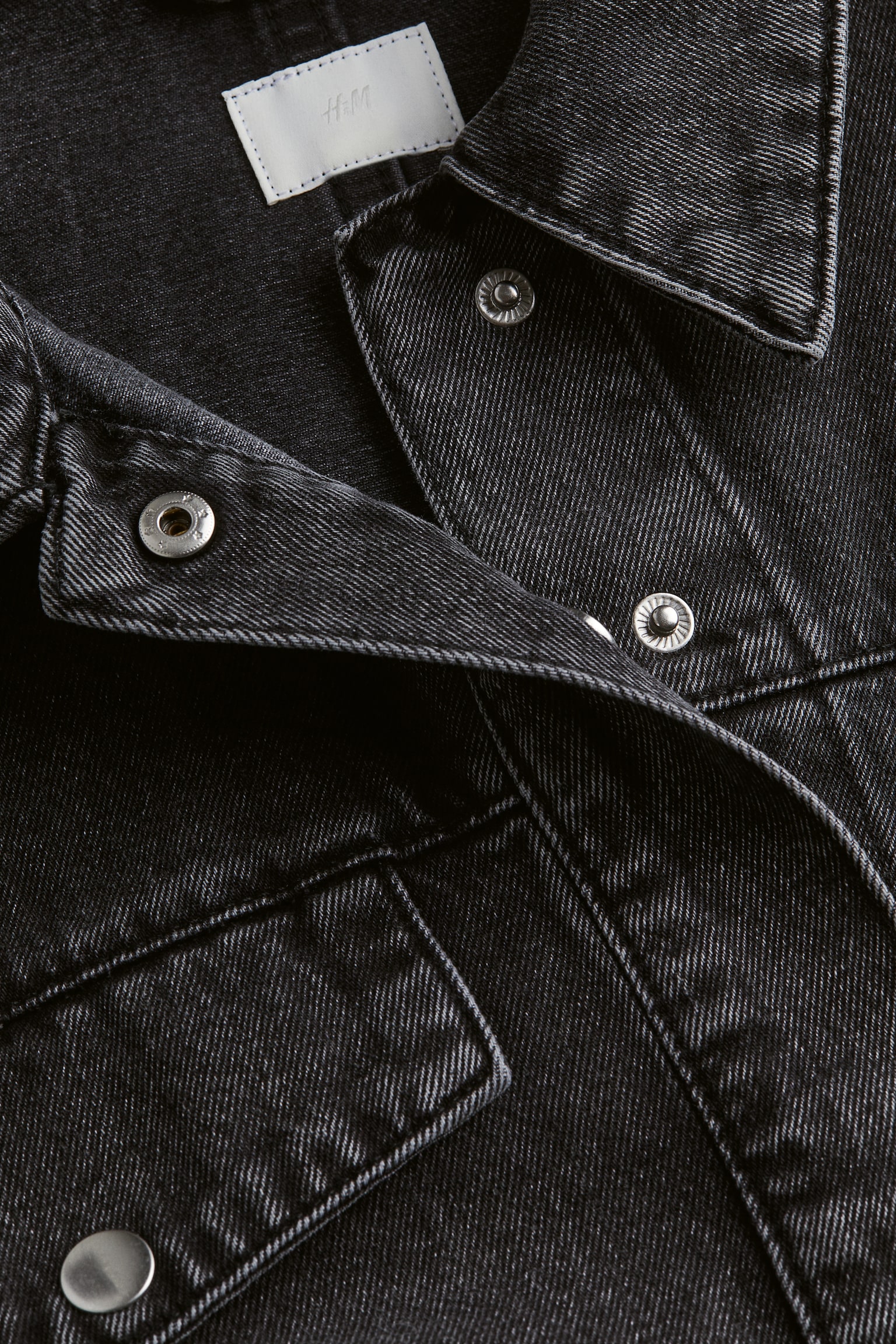 Denim Shirt Jacket - Black/Washed out/Denim blue - 6