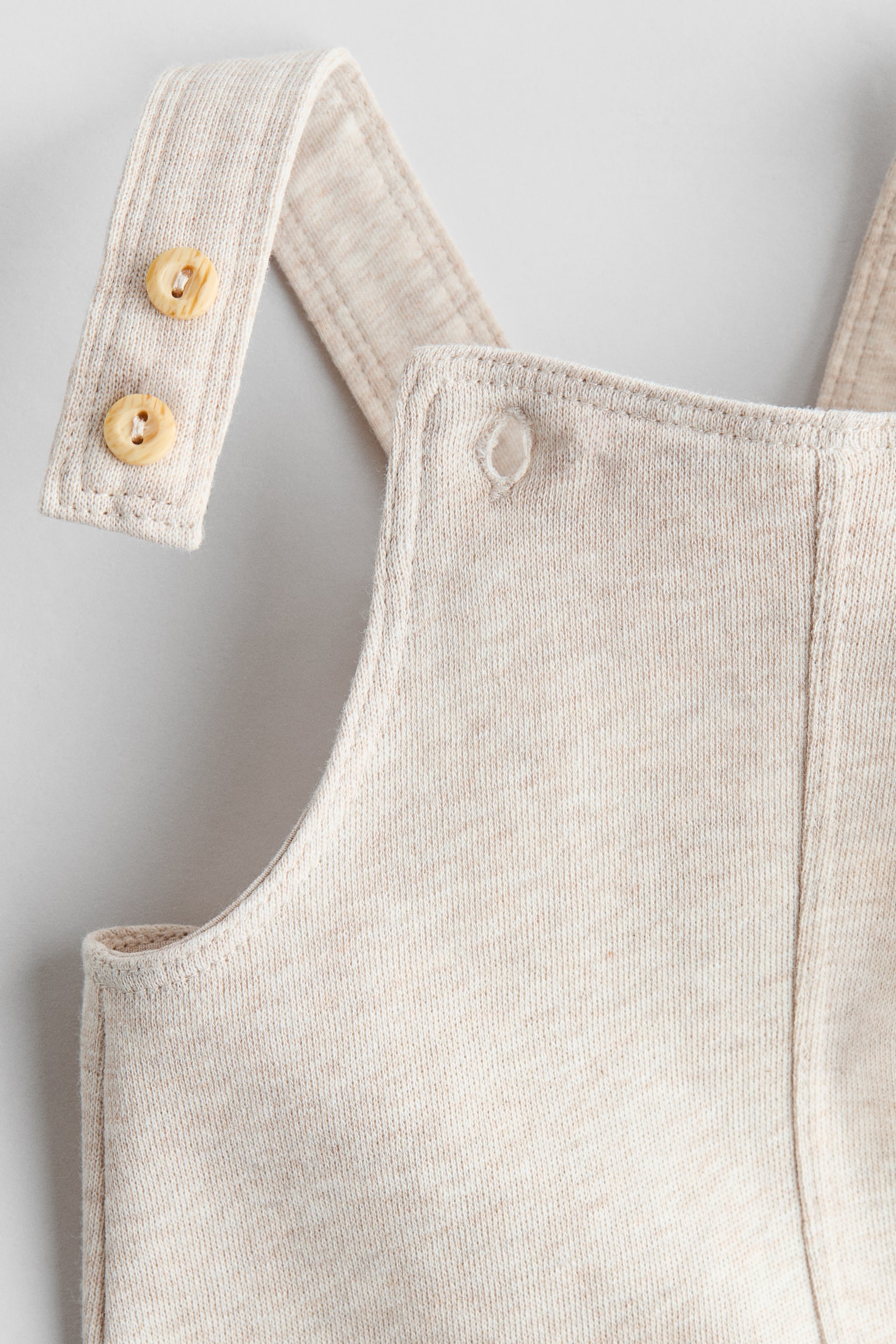 2-piece cotton set - Light beige/White - 3