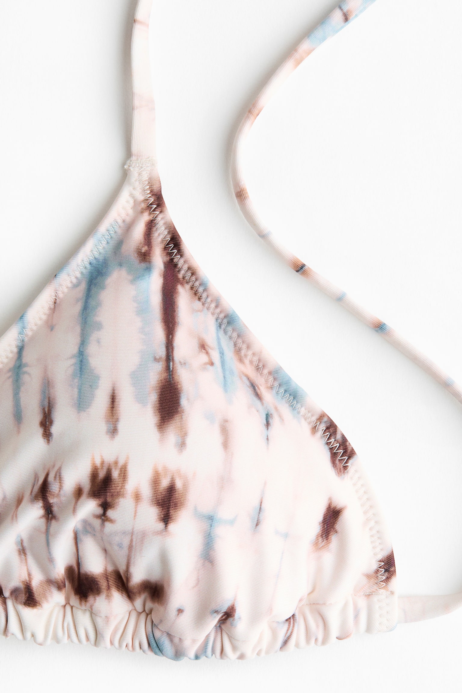 Padded triangle bikini top - Light beige/Tie-dye/Black/Polka dot/White/Black patterned - 3