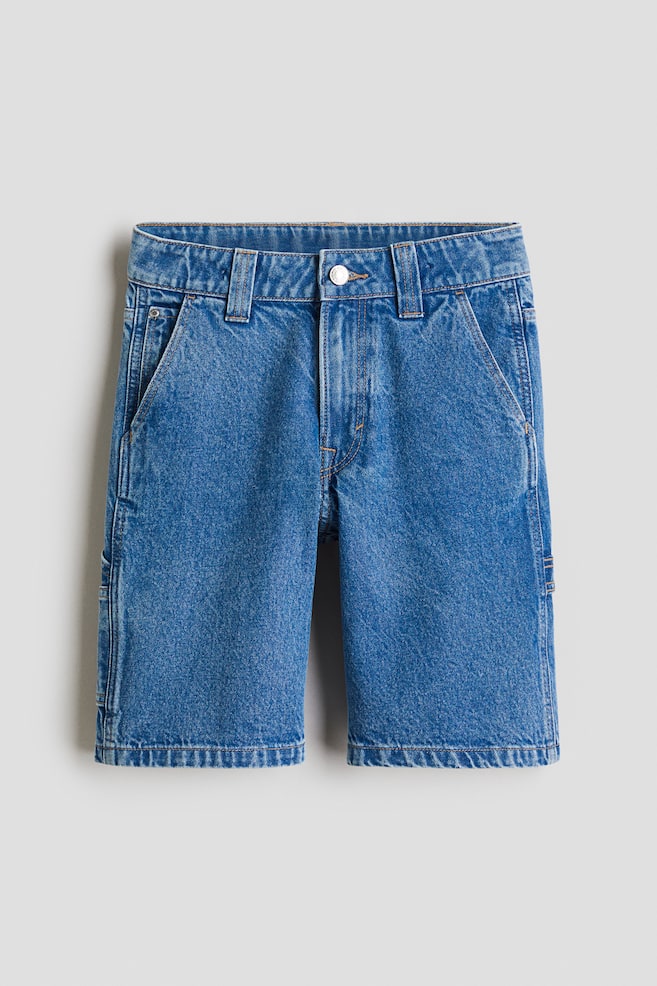 Shorts carpenter Loose-fit - Azul denim - 1