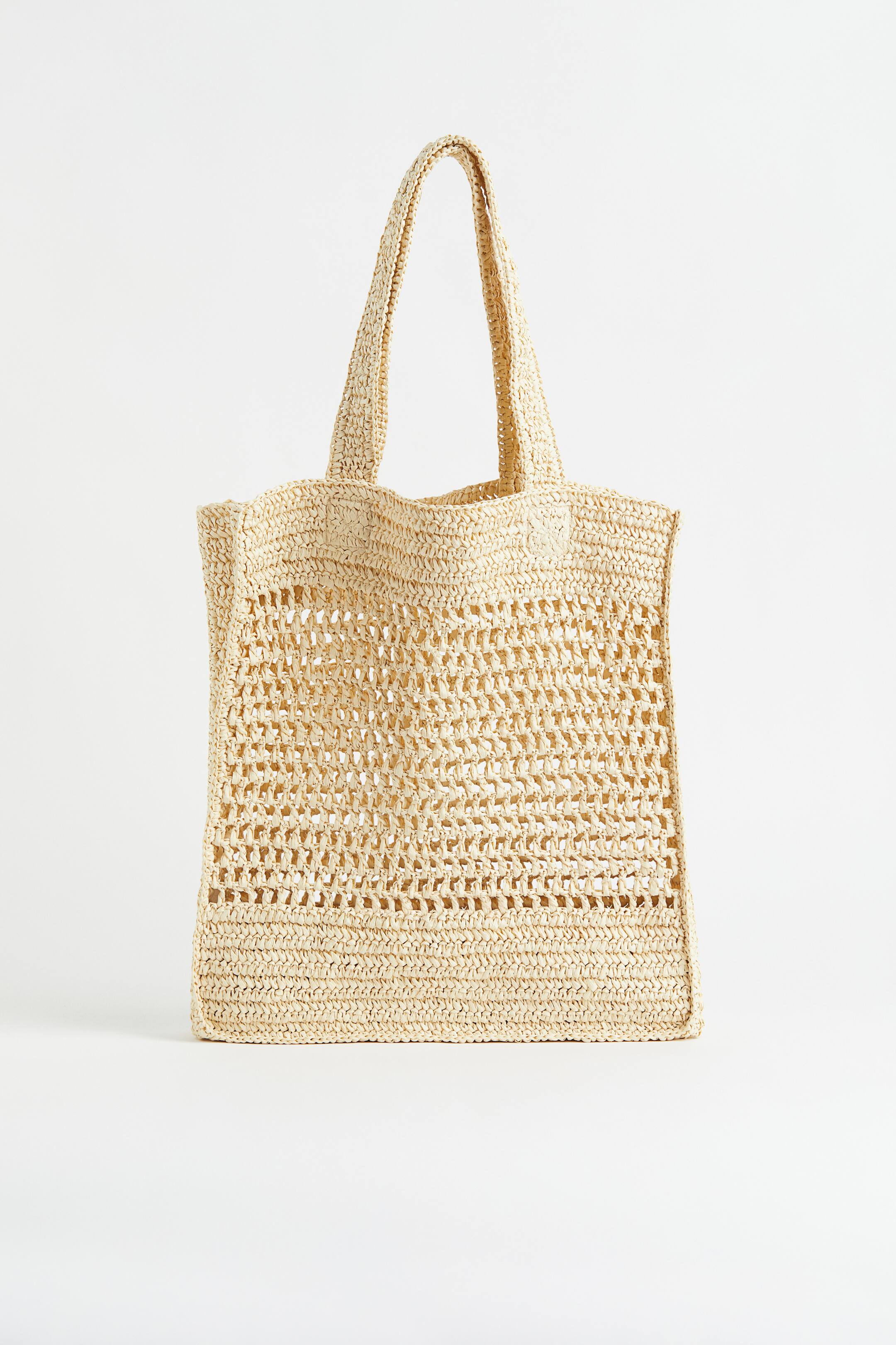 Straw shopper - Light beige - Ladies | H&M GB