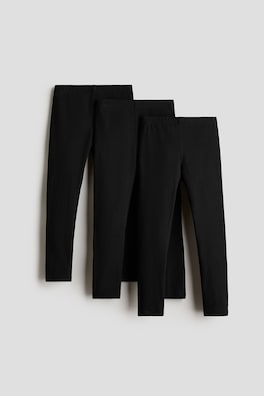 3-pack bomullsleggings
