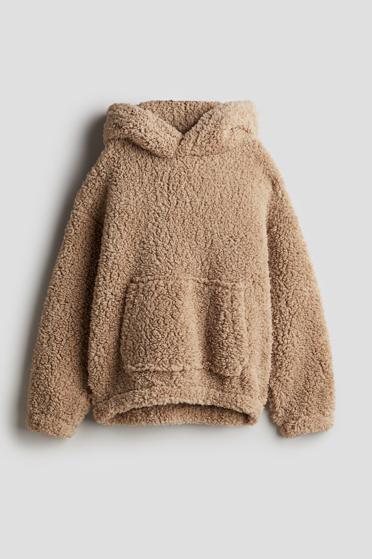 Teddy hoodie Beige Kids H&M IN