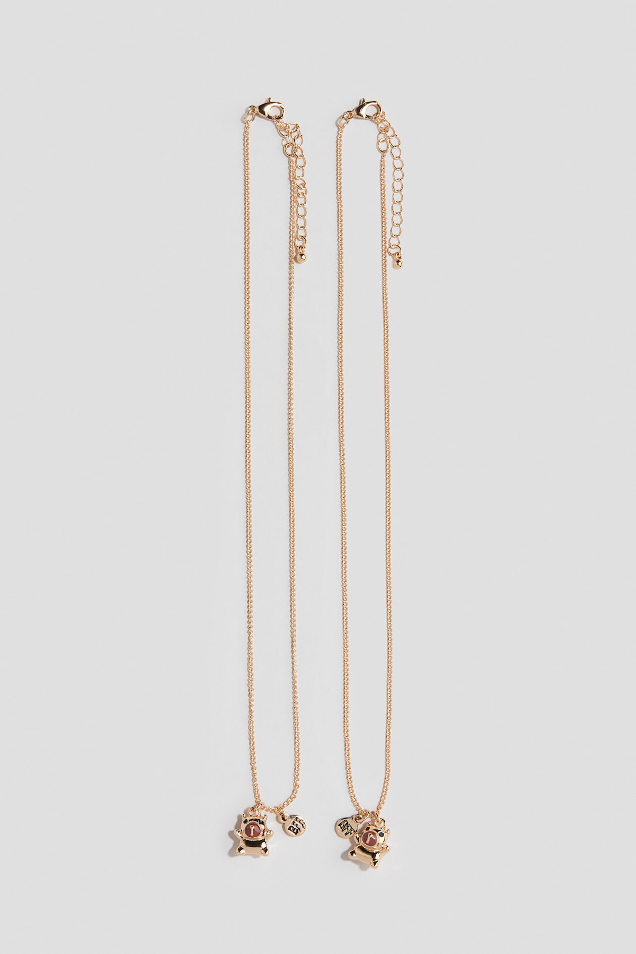 Gold-colored/capybaras 2-Pack Friendship Necklaces for kids | H&M US