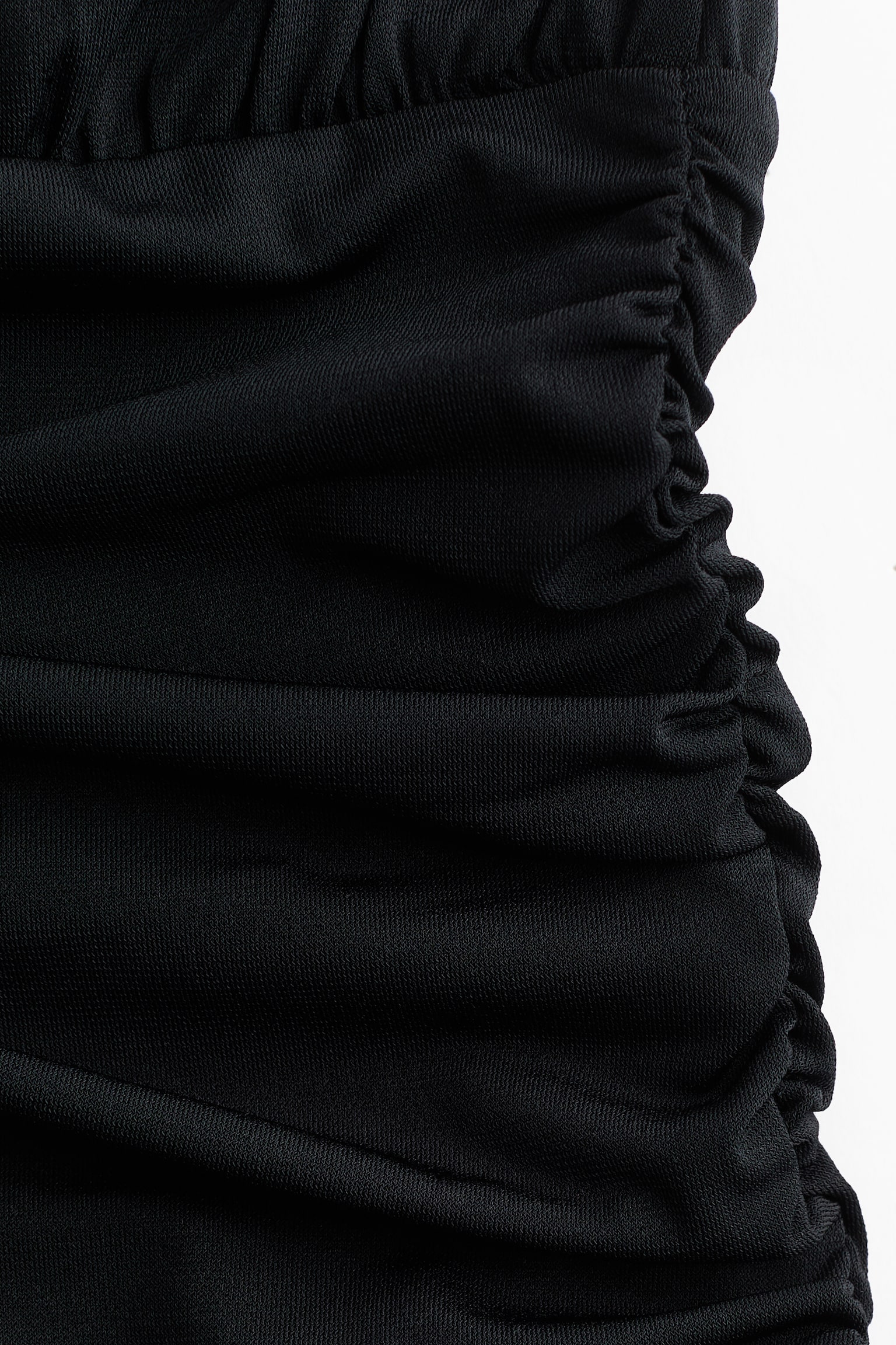 Draped mini dress - Black/Grey - 5