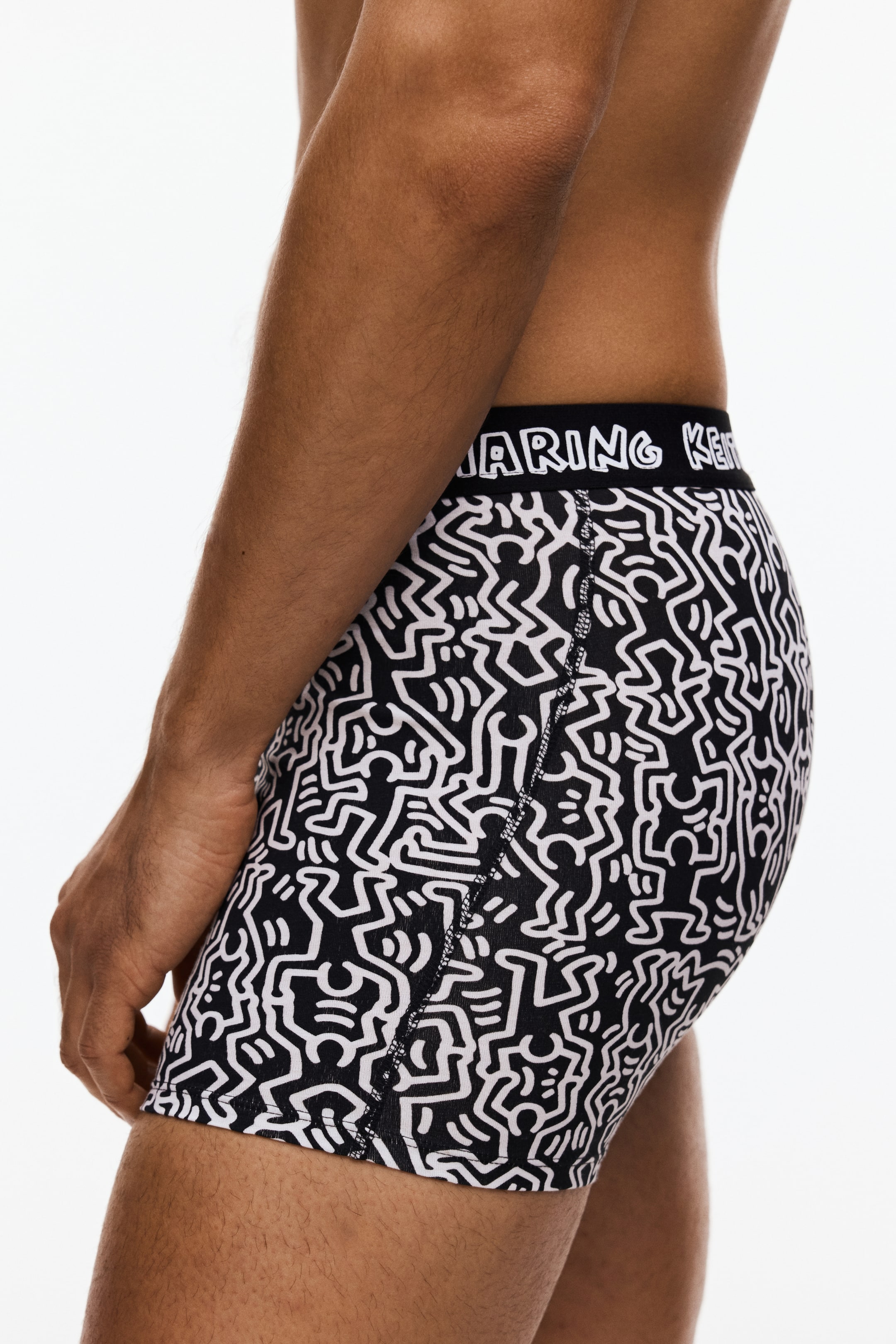 Lot de 3 caleçons boxeurs en coton à motif imprimé