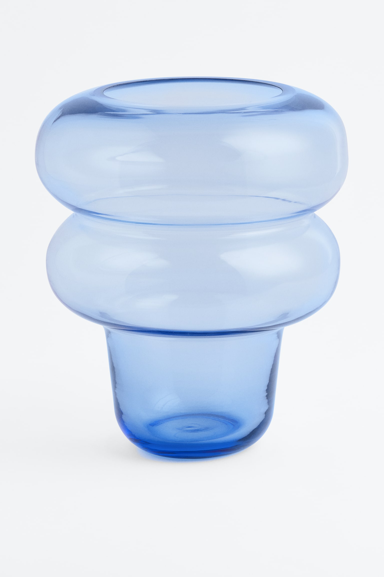 Large glass vase - Blue - 1