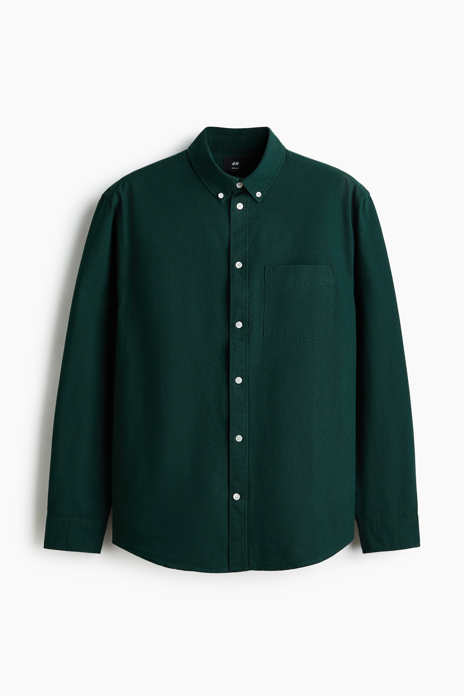 Regular Fit Oxford shirt - Dark green/Black/White/Light yellow/Light blue/Striped/Light blue/Green/Striped/White/Striped/Light blue/Striped - 1
