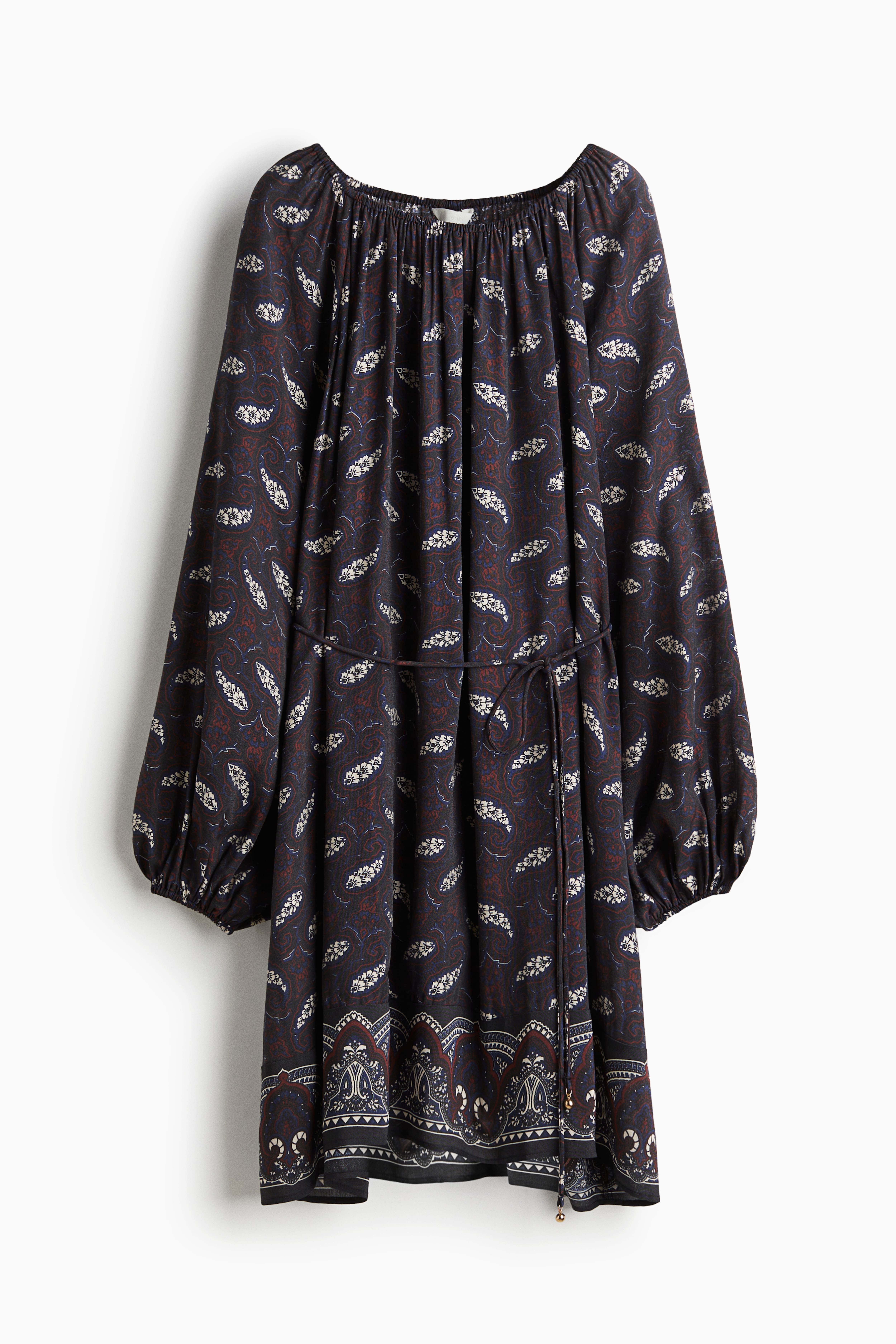 Oversized Tie-Belt Dress