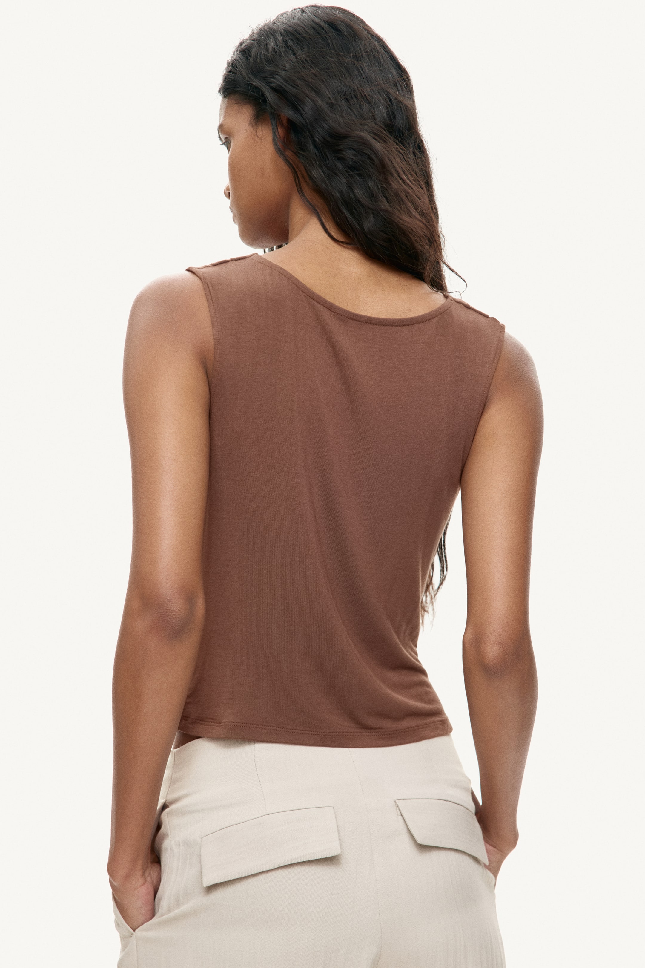 Женские топы H&M Cowl-Neck Jersey Top — фото 5