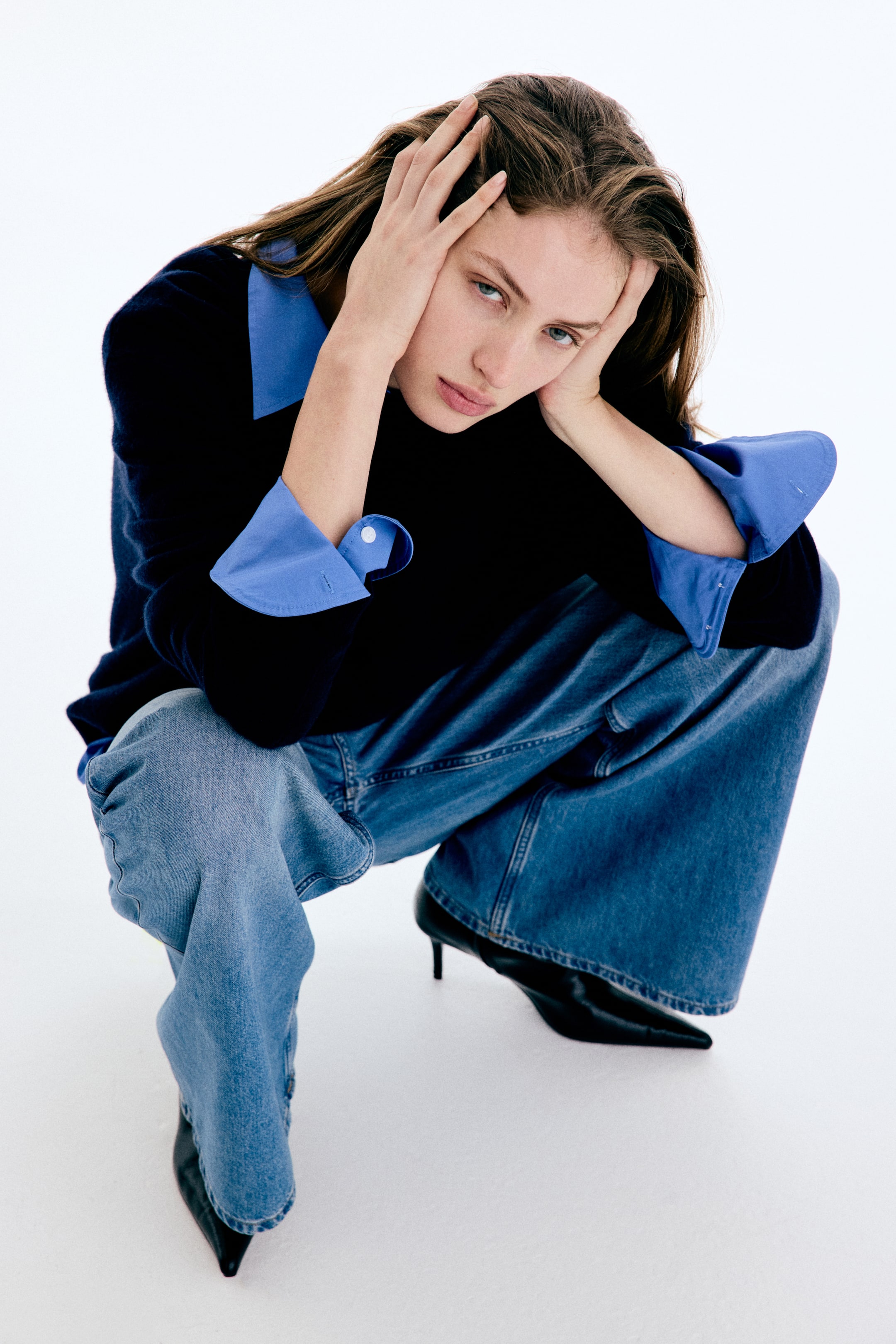 View larger image: Wide High Waist Jeans - Denim blue - Ladies | H&M IE 1