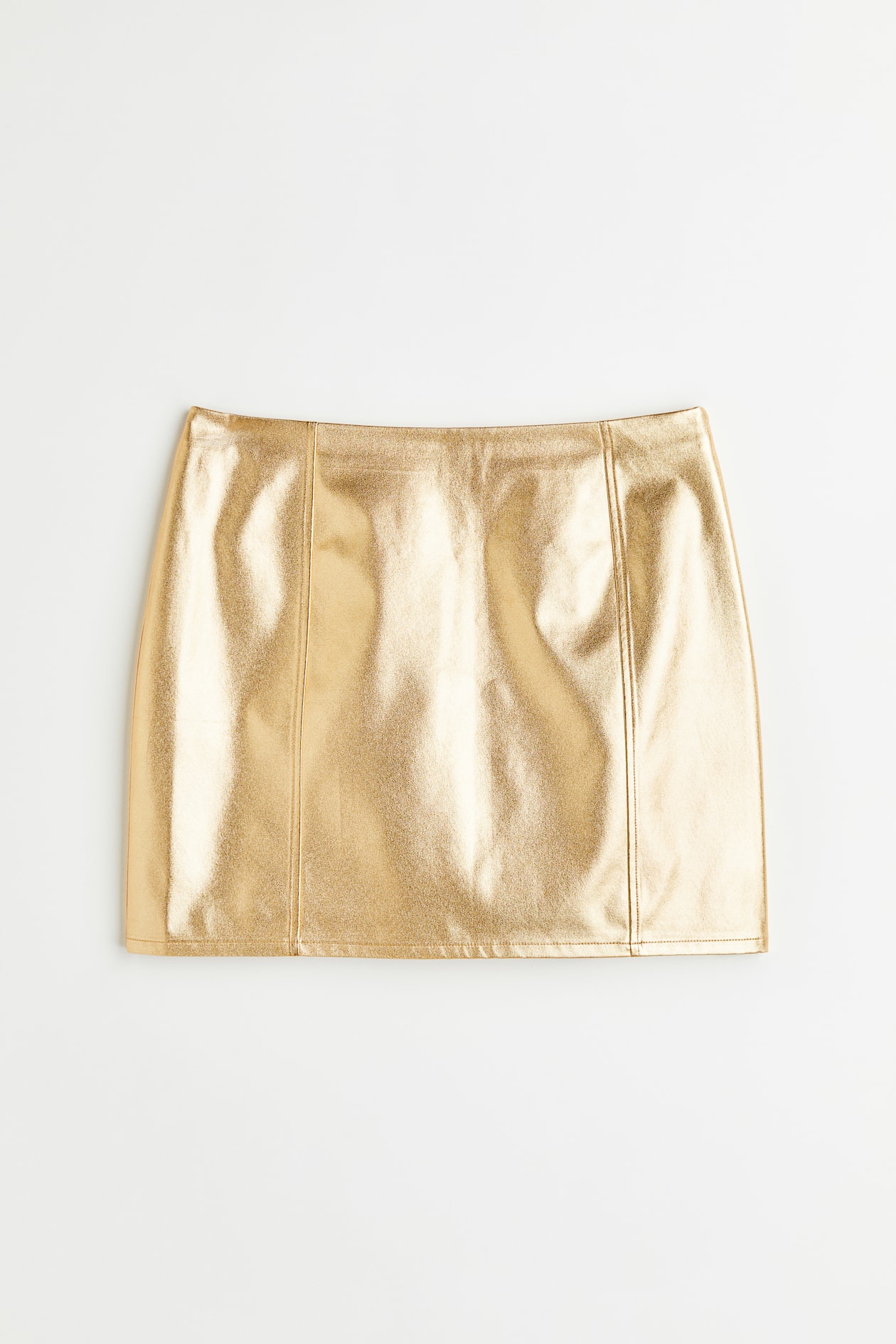 Embracing the Gold Mini Skirt