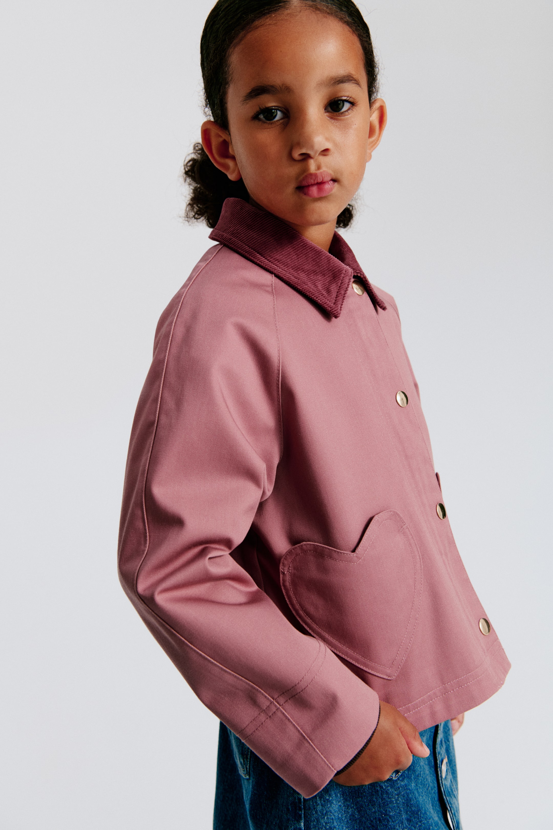 Utility Jacket with Corduroy Collar