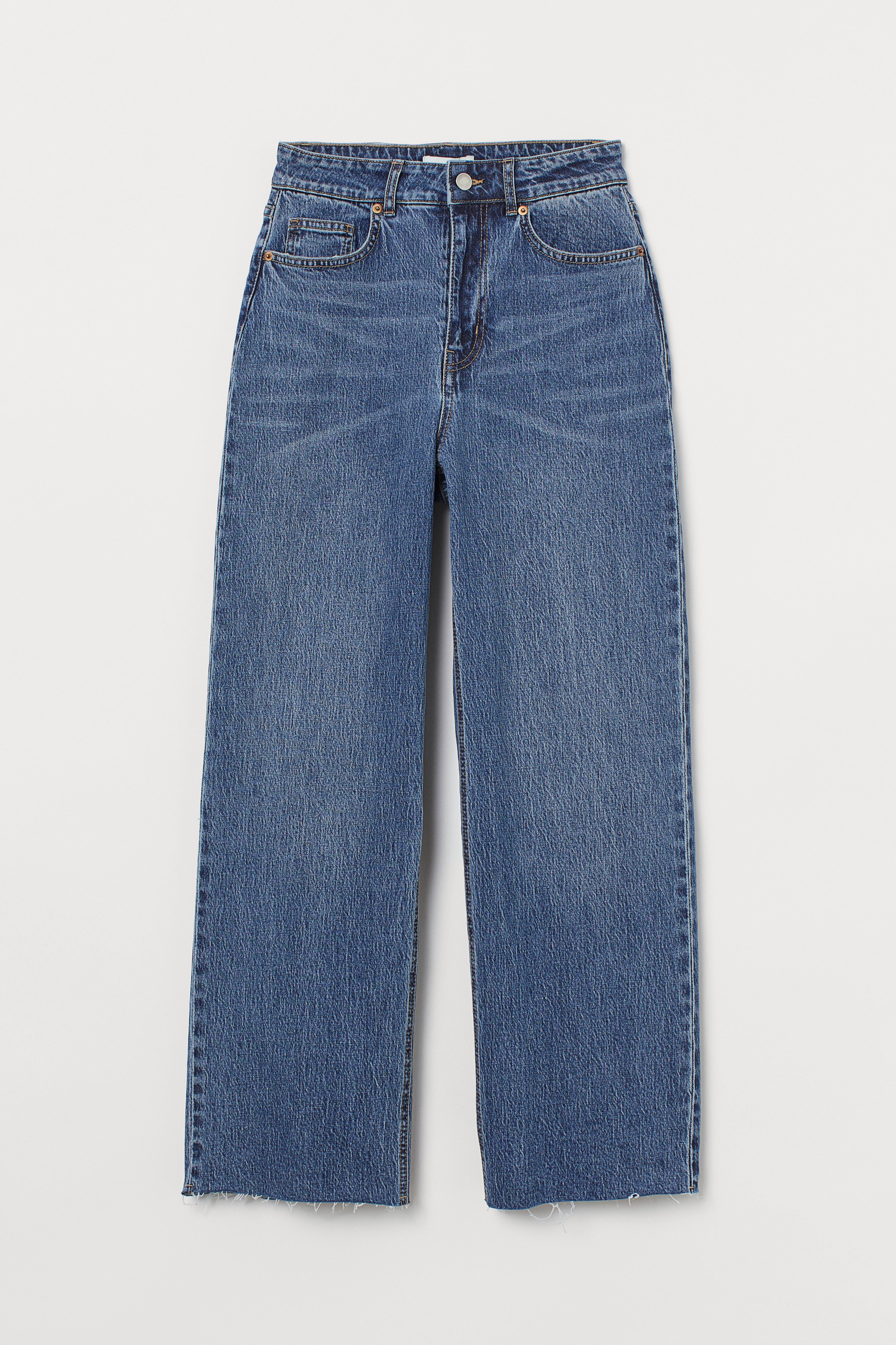 Wide High Ankle Jeans