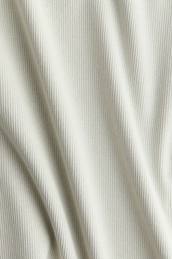 Boat-Neck Cotton Top-Light dusty green - 4
