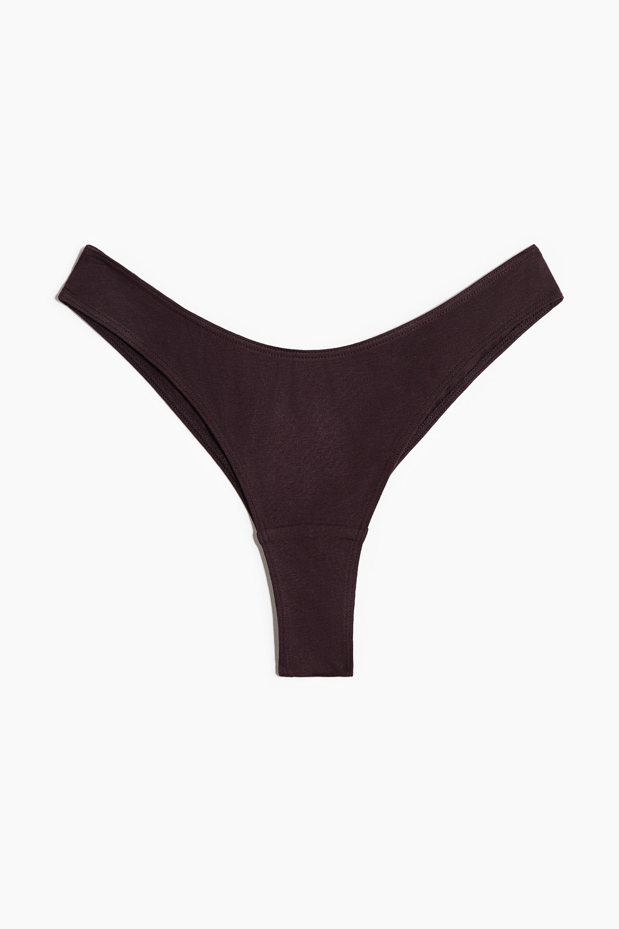 Ampliar la imagen: 7-pack Panties Brazilian de algodón - Burgundy/Dusty green - Ladies | H&M MX 3