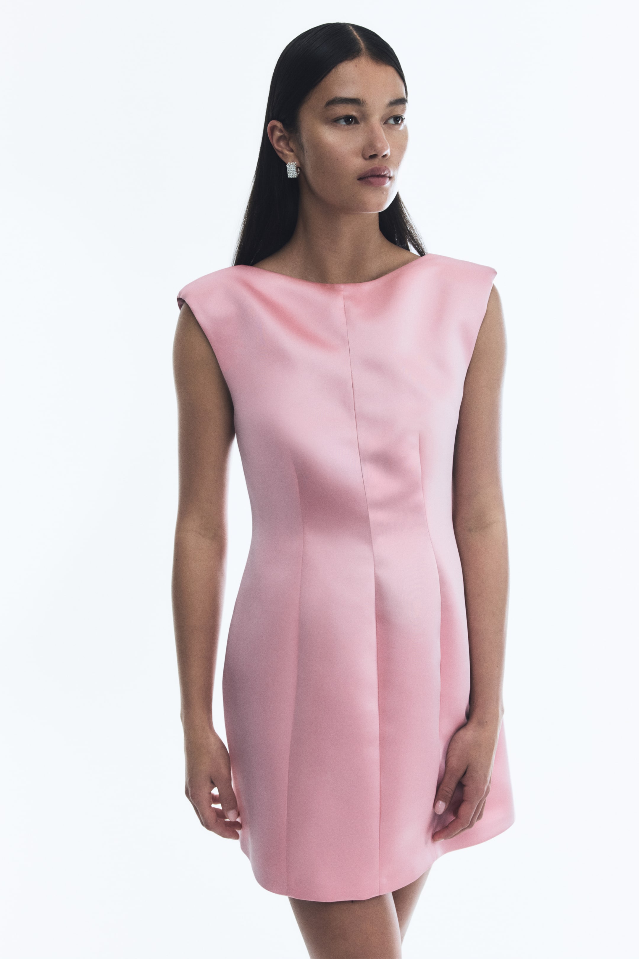 View larger image: Hourglass Mini Dress - Light pink - Ladies | H&M AU 1