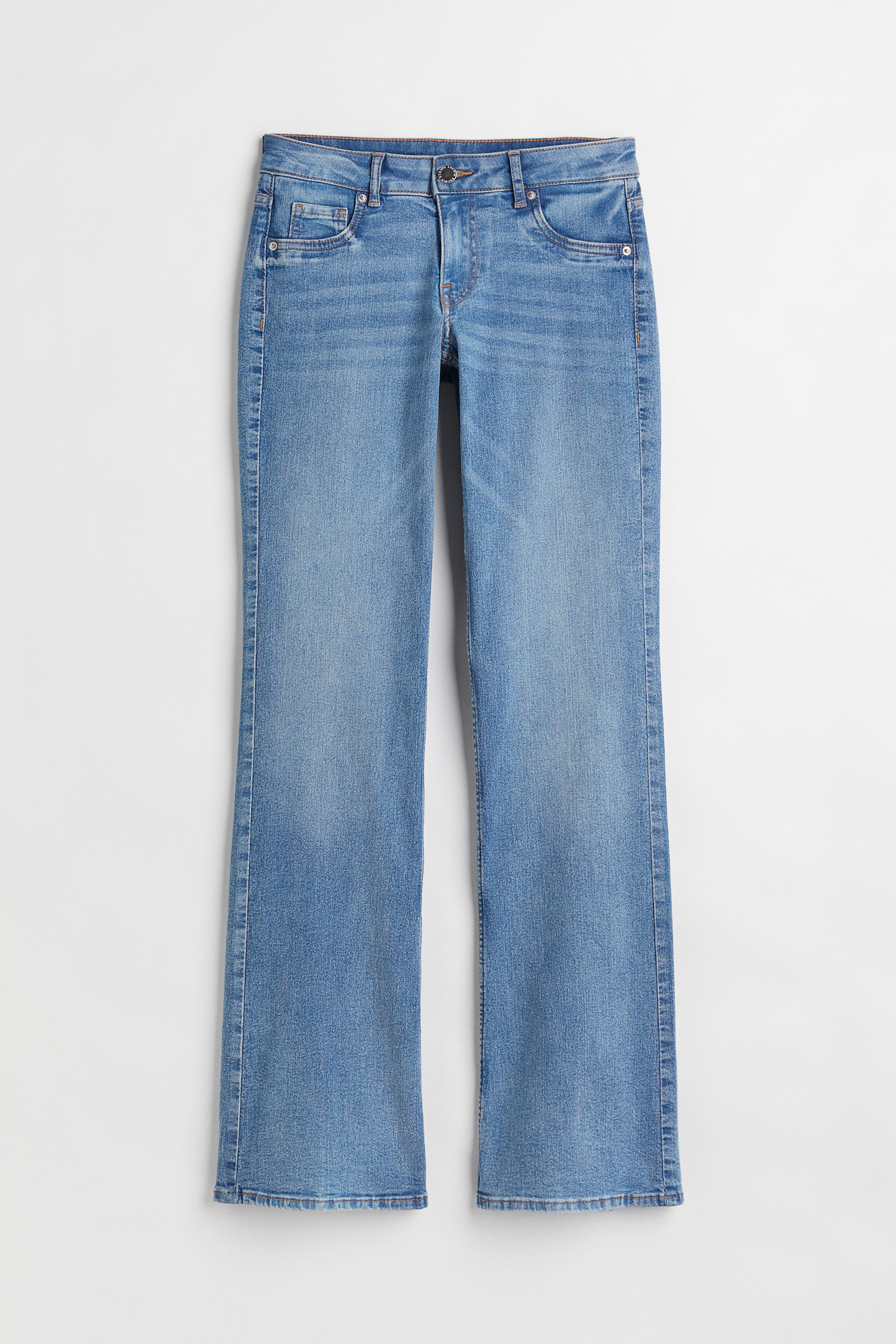 Bootcut Low Jeans - Low waist - Long - Denim blue - Ladies | H&M US