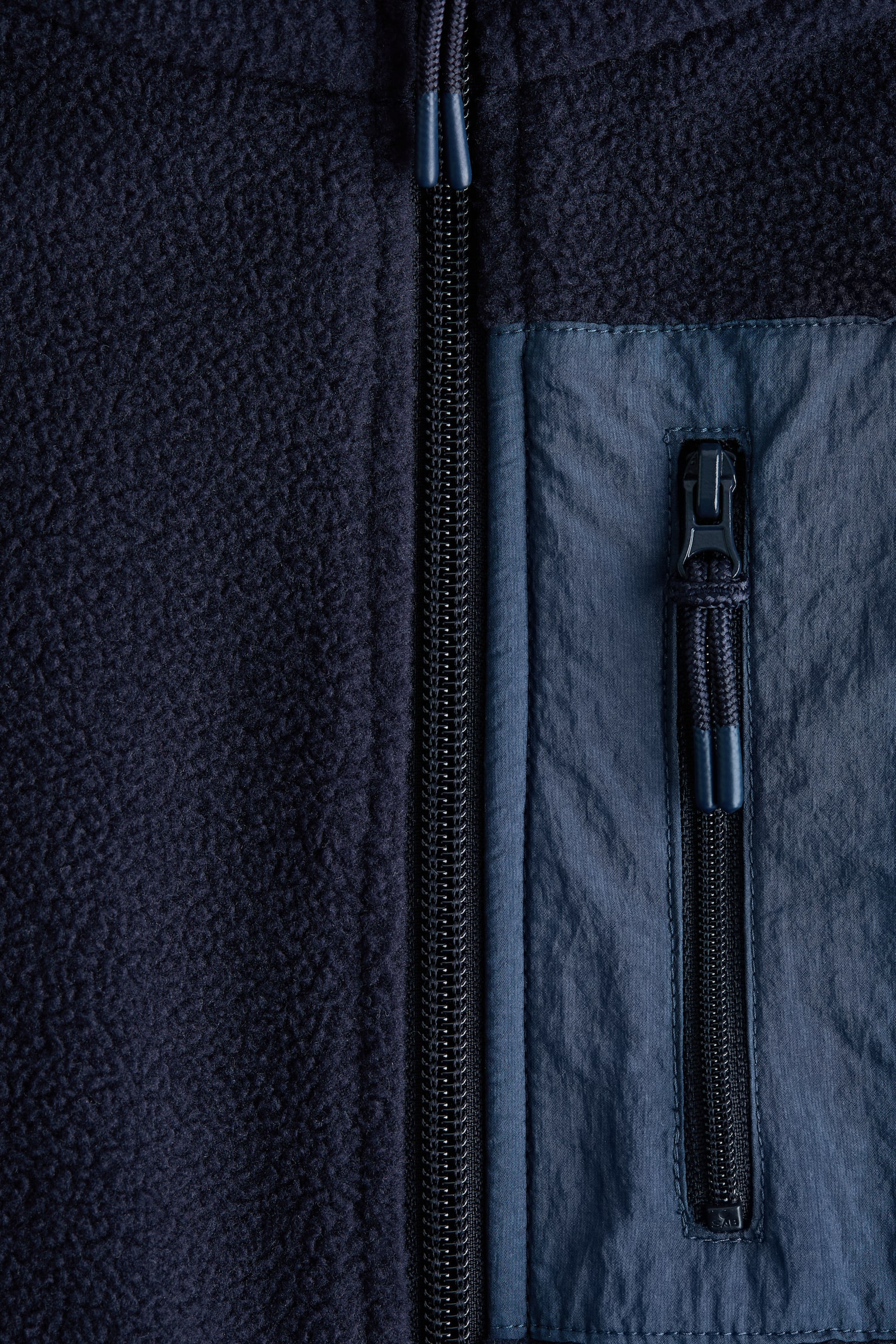 Fleece jacket - Navy blue/Cream/Pink/Pink - 2