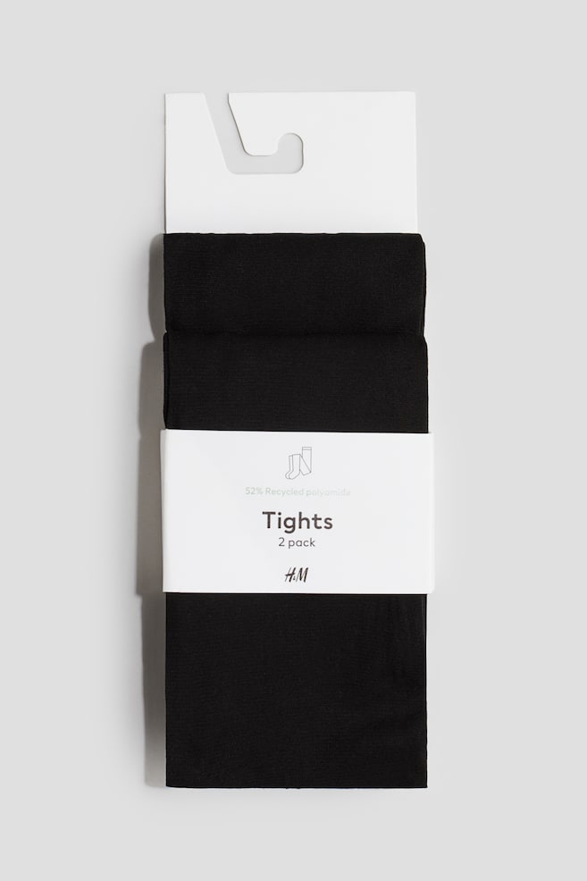 Set van 2 panty's - 40 denier - Zwart - 1