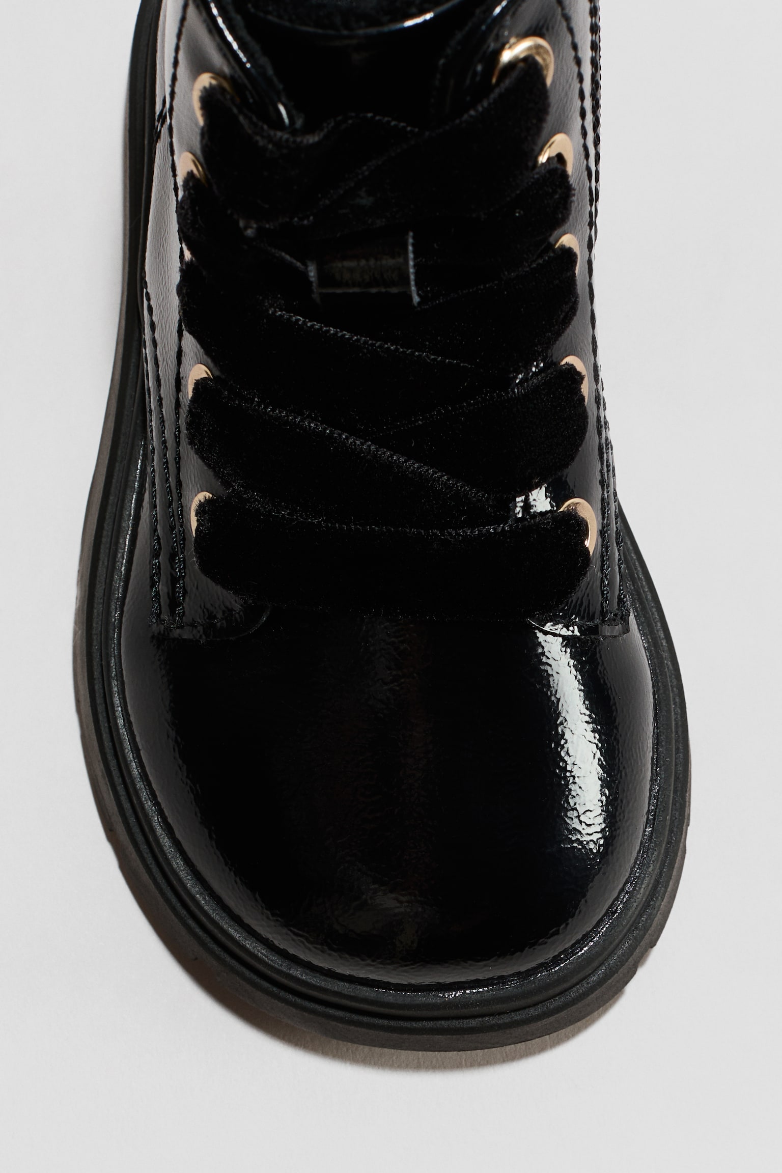 Детские ботинки H&M Lace-Up, цвет: Чёрный — фото 2