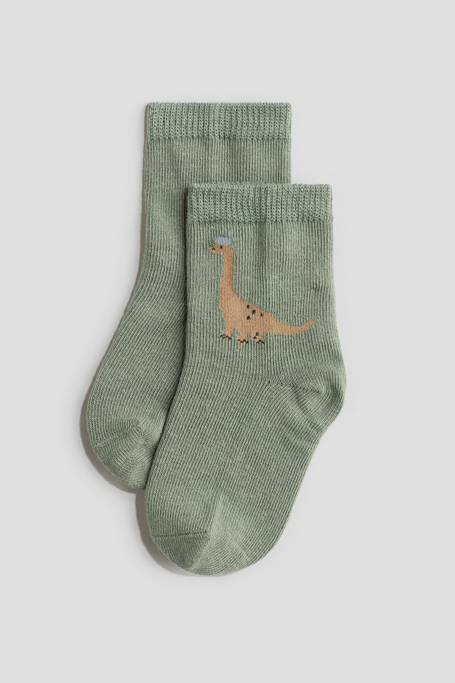 7-pack socks - Dark grey/Dinosaurs/White/Striped - 2