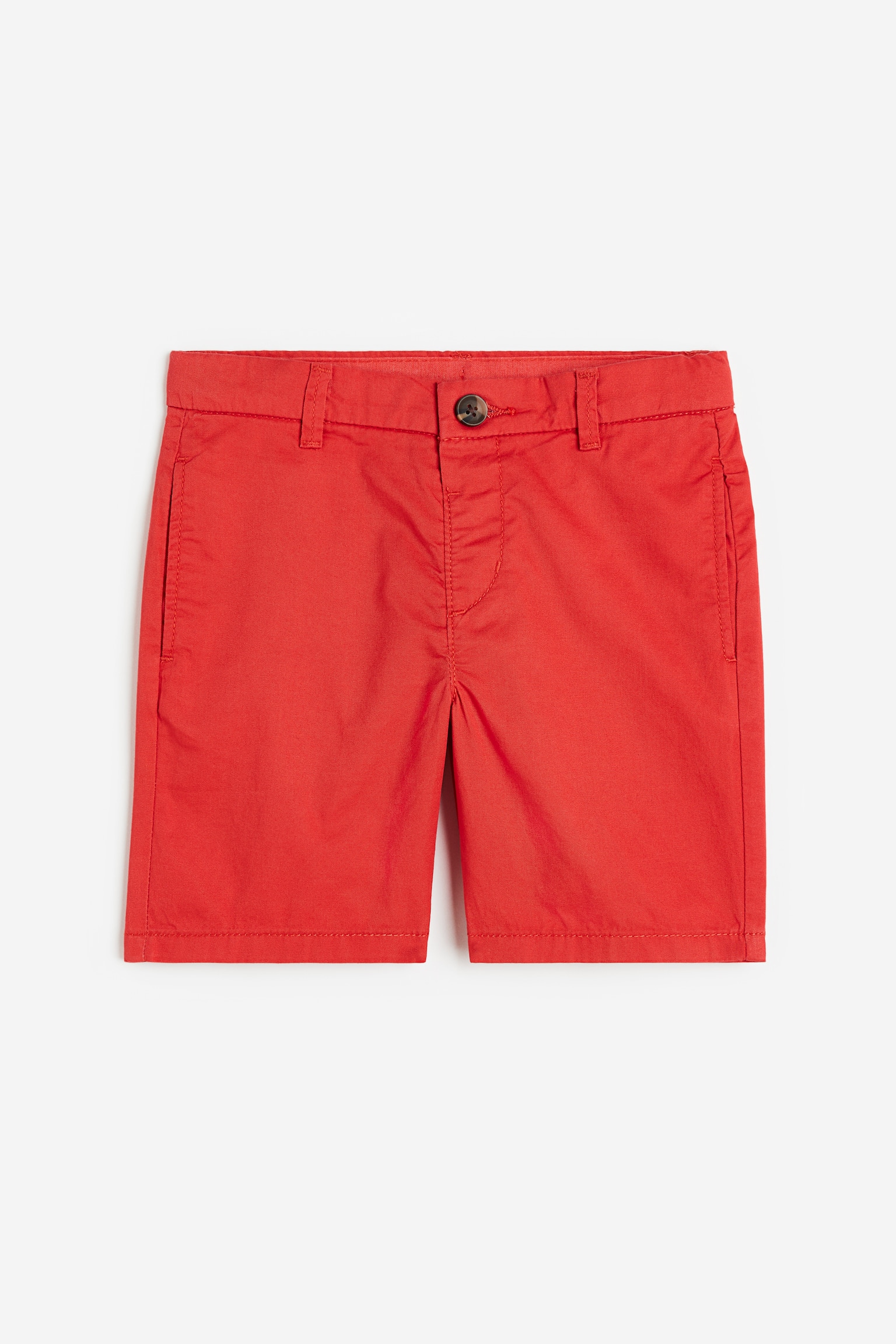 Cotton chino shorts - Bright red/Navy blue/Beige/Blue/Brown - 1