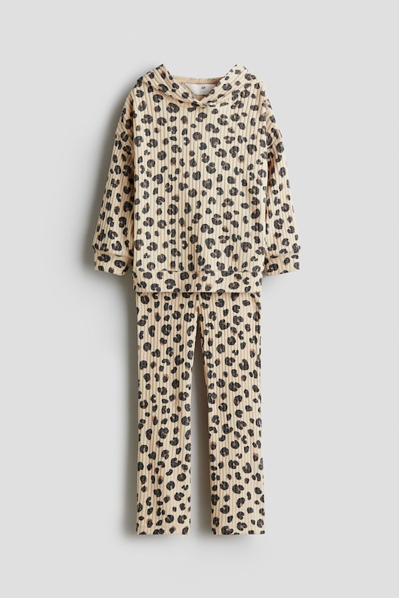Детские топы H&M 2-Piece Brushed Rib-Knit Set
