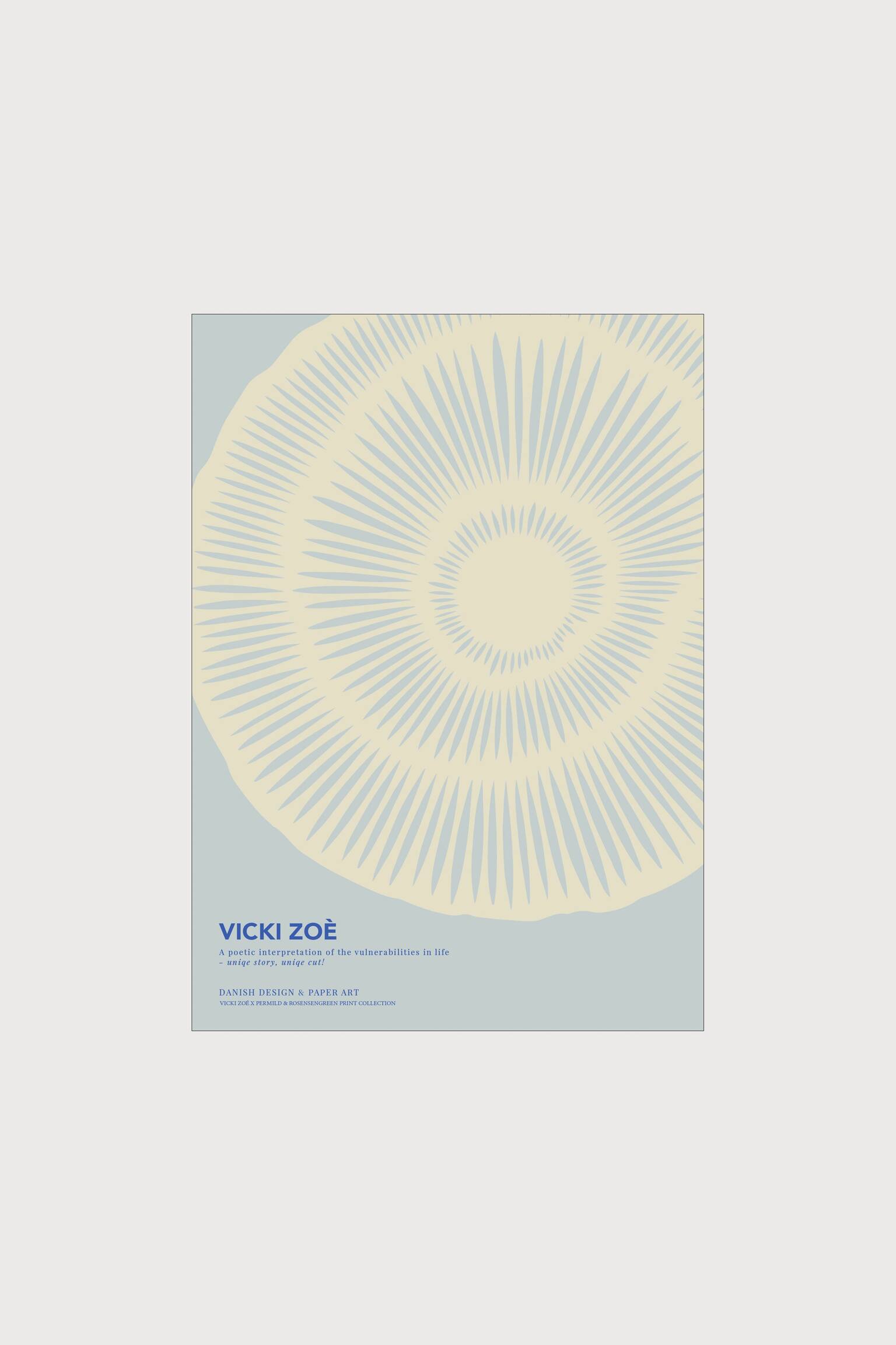Vicki Zoé - The Uniqueness Of You - Light Blue - Blå / Creme - 1