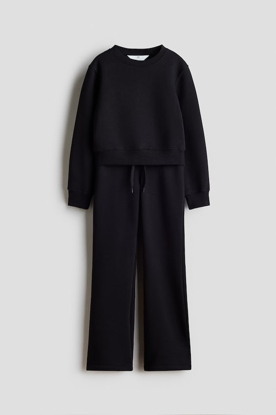 Детские топы H&M 2-Piece Brushed-Inside Sweatshirt and Joggers Set