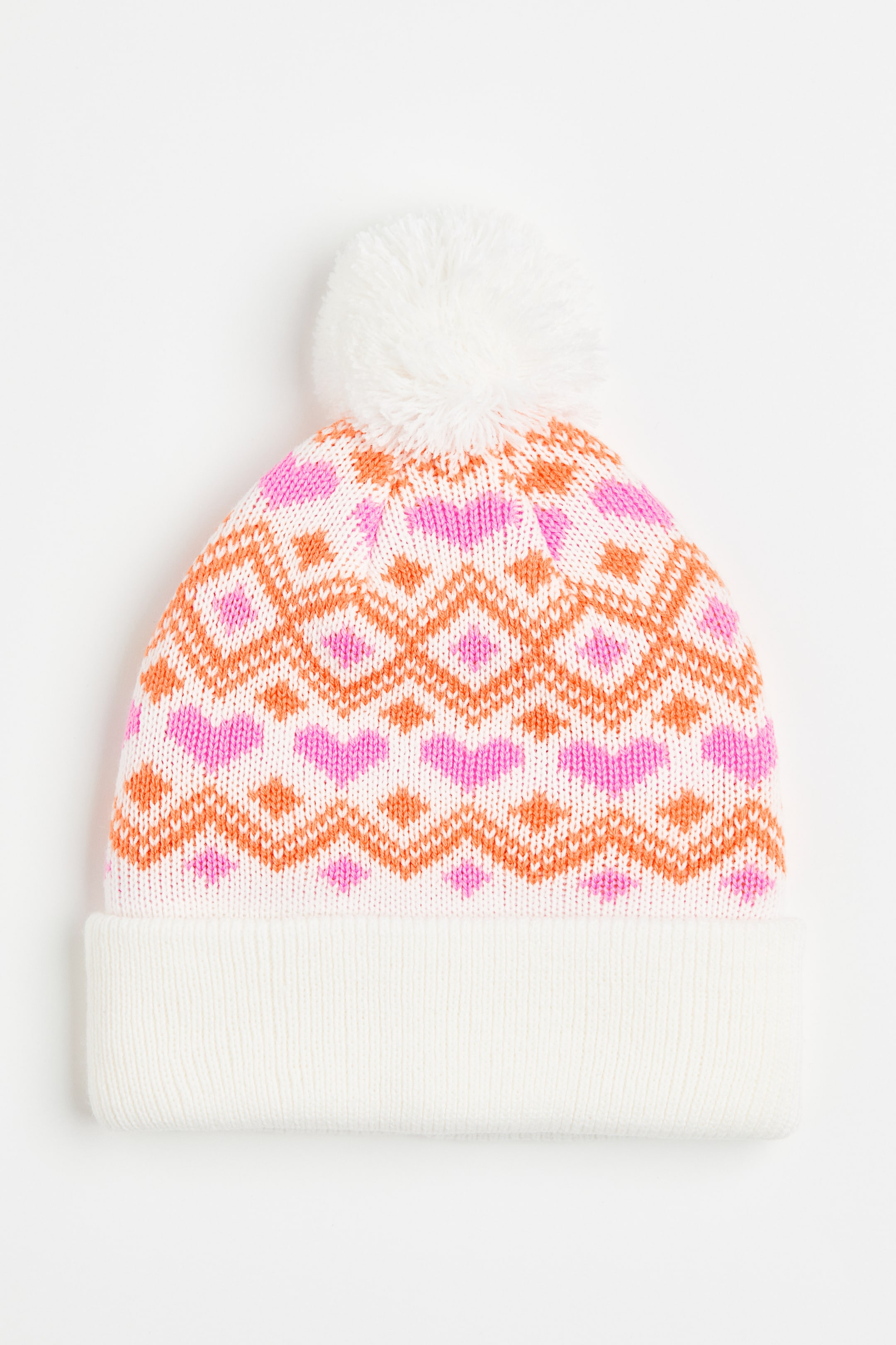 Rib-knit Pompom Hat