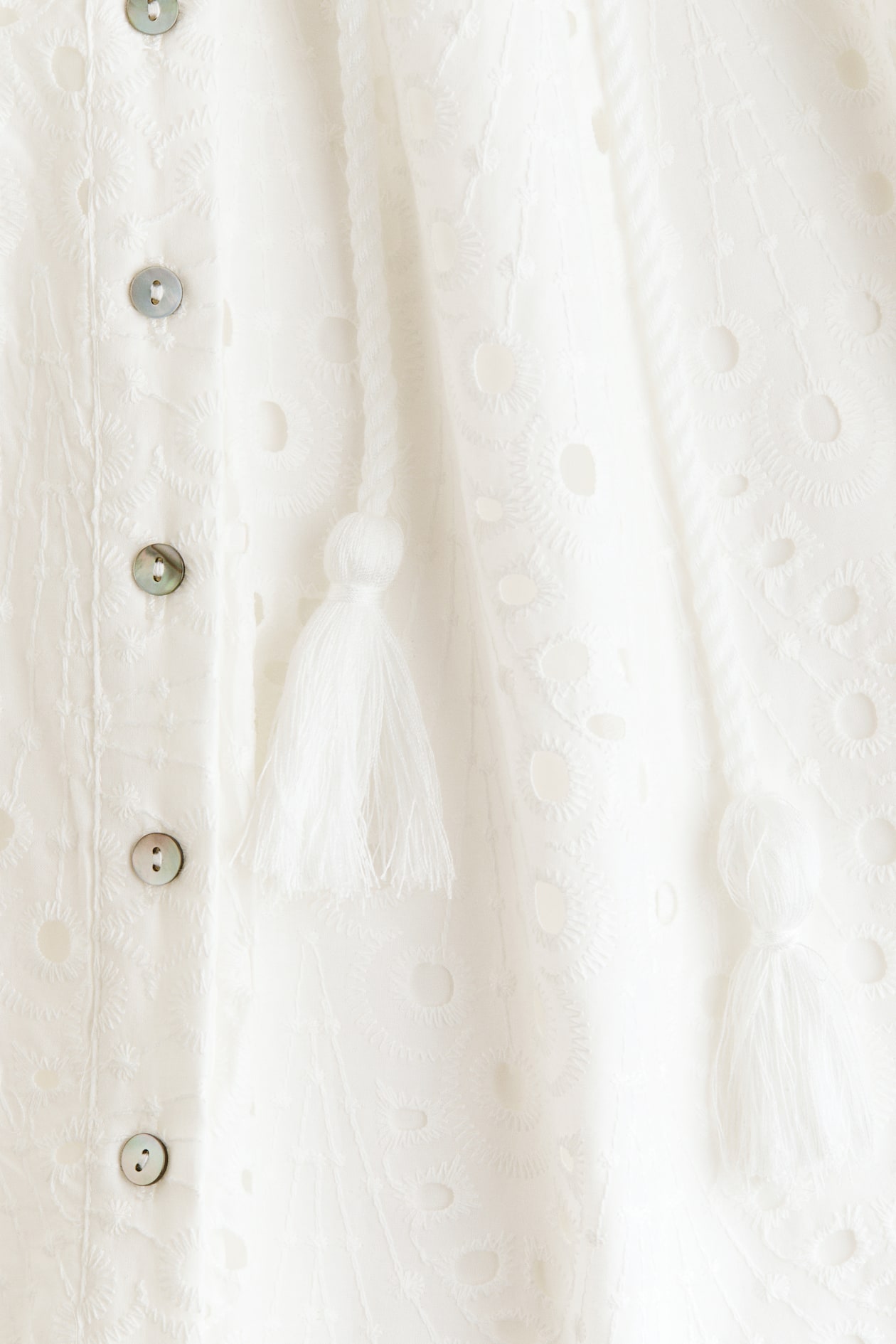 Broderie anglaise shirt dress - image 4